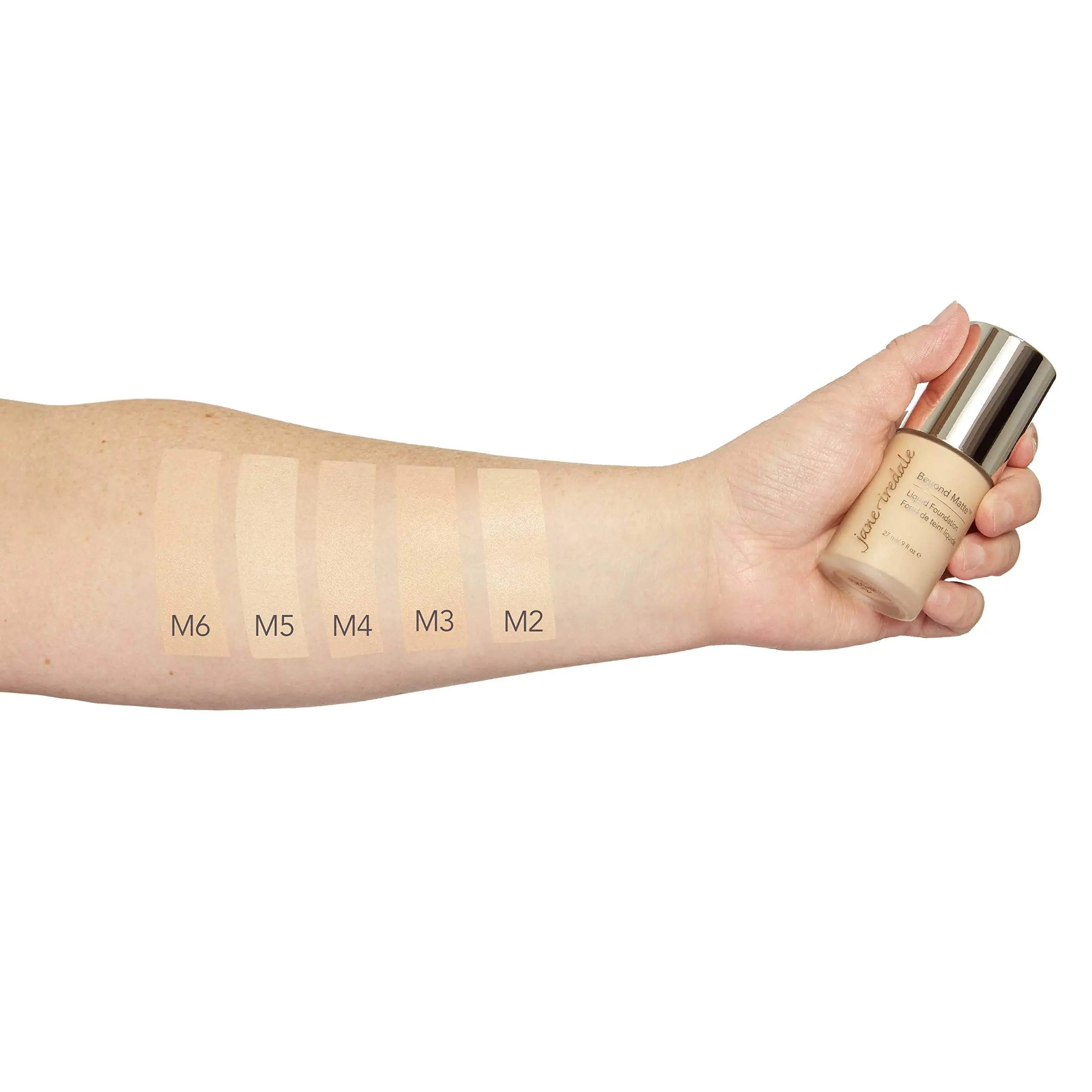 jane iredale Beyond Matte 3-in-1 Liquid Foundation, Long-wear, Buildable Coverage, Vegan, Clean, Cruelty Free, Semi Matte Finish, M6 jane iredale uk supplements