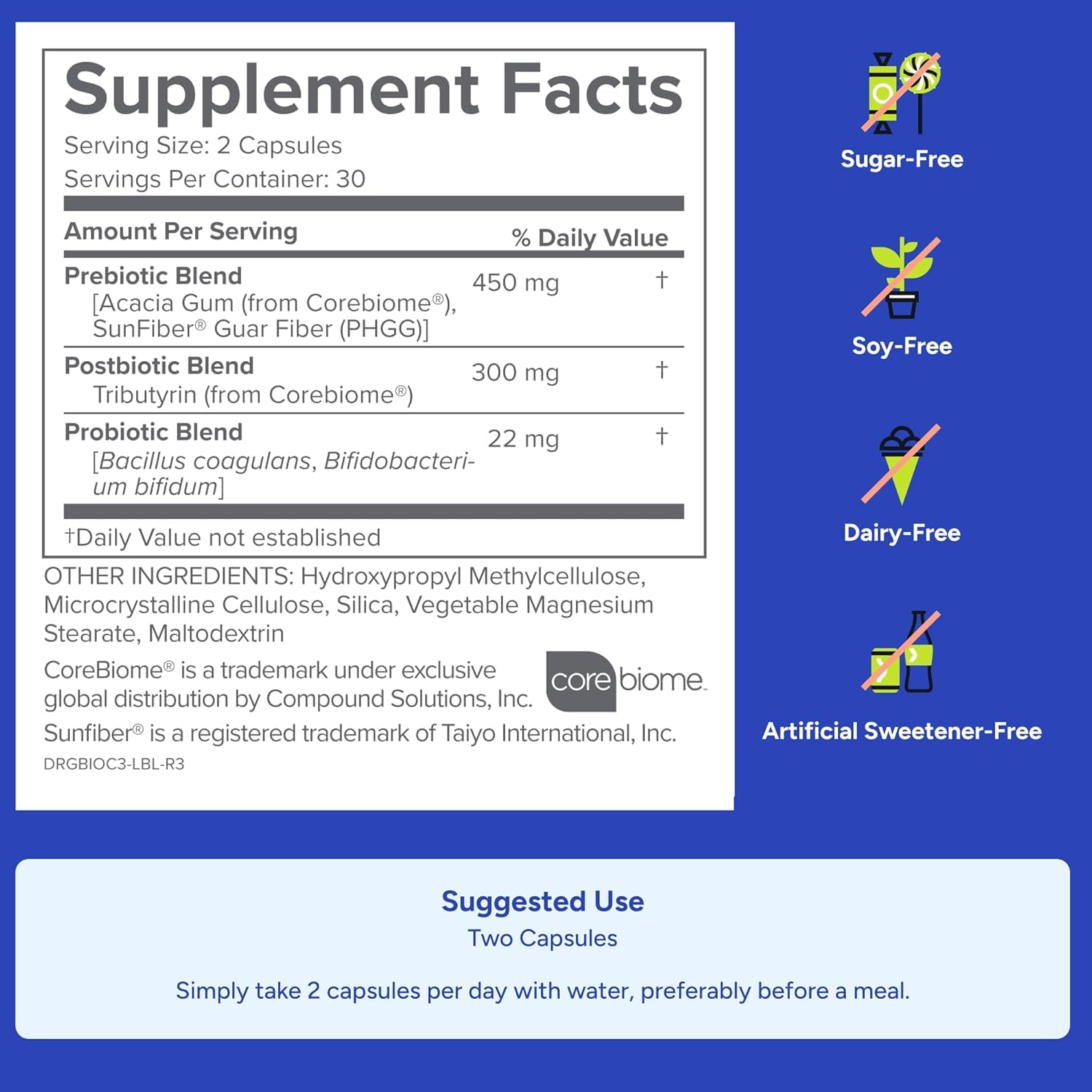 Gundry MD® Bio Complete 3 - Prebiotic, Probiotic, Postbiotic to Support Optimal Gut Health, 30 Day Supply (90 Day Supply) Gundry MD uk supplements