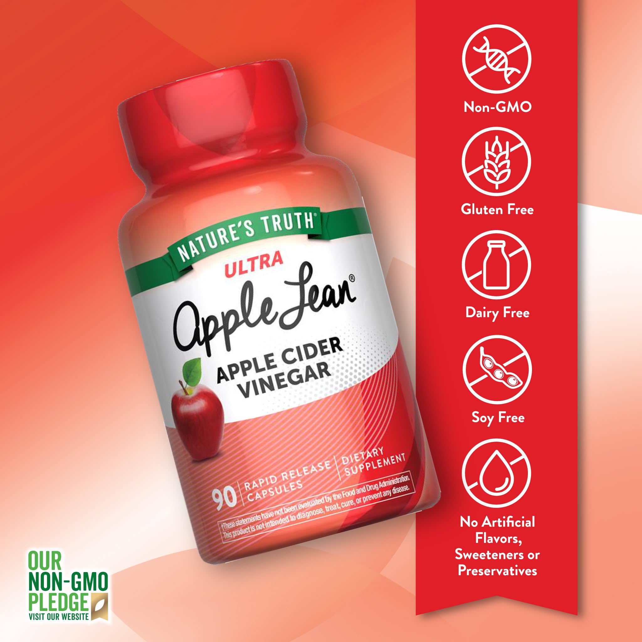 Nature's Truth Apple Cider Vinegar Pills | 90 Capsules | Non-GMO & Gluten Free Supplement Nature's Truth uk supplements