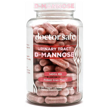 Cranberry Supplement, D-Mannose Capsules Made with Concentrated Whole Fruit Cranberry, Natural Support for Rapid Action to Help Cleanse and Protect the Urinary Tract* (120 Count) DOCTOR SAFE uk supplements