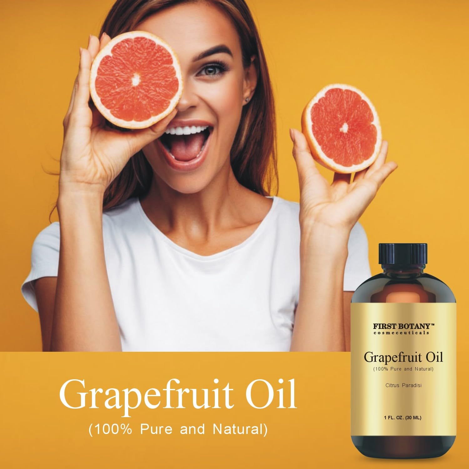 100% Pure Essential Oil - Premium Oil for Aromatherapy, Massage, Topical & Household Uses - 1 fl oz (Grapefruit) First Botany uk supplements