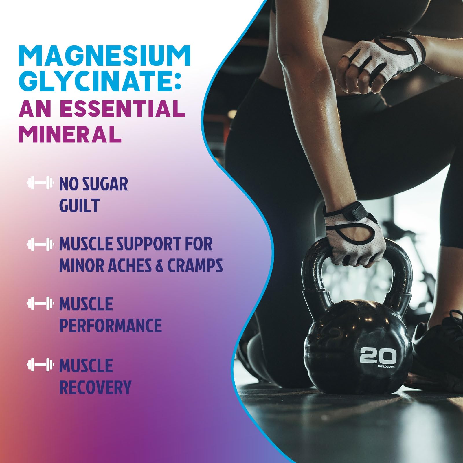 Magnesium Glycinate Gummies - Sugar Free - 100% Chelated Magnesium Gummy Supplement for Max Absorption - for Sleep Support & Heart, Muscle & Bone Health - Gentle on Stomach, Grape Flavor - 60 Gummies Nature's Peak uk supplements