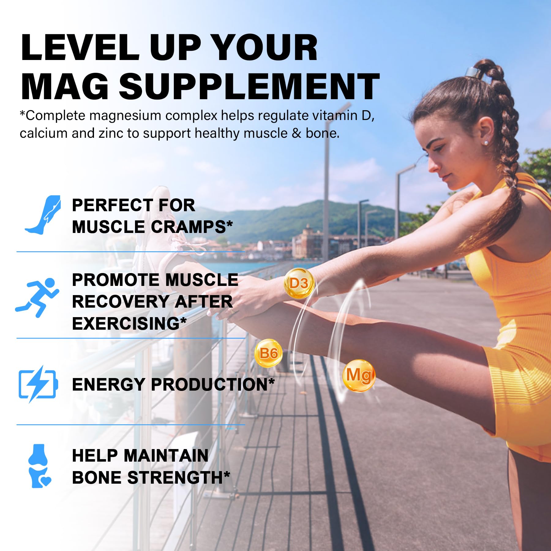 Magnesium Complex Supplement 8 Forms, 500mg Magnesium Glycinate, Malate, Citrate, High Absorption Mg for Calm, Sleep, Mood & Healthy Muscle, Pack of 2, Total 120 Vegan Capsules EnvyCure uk supplements