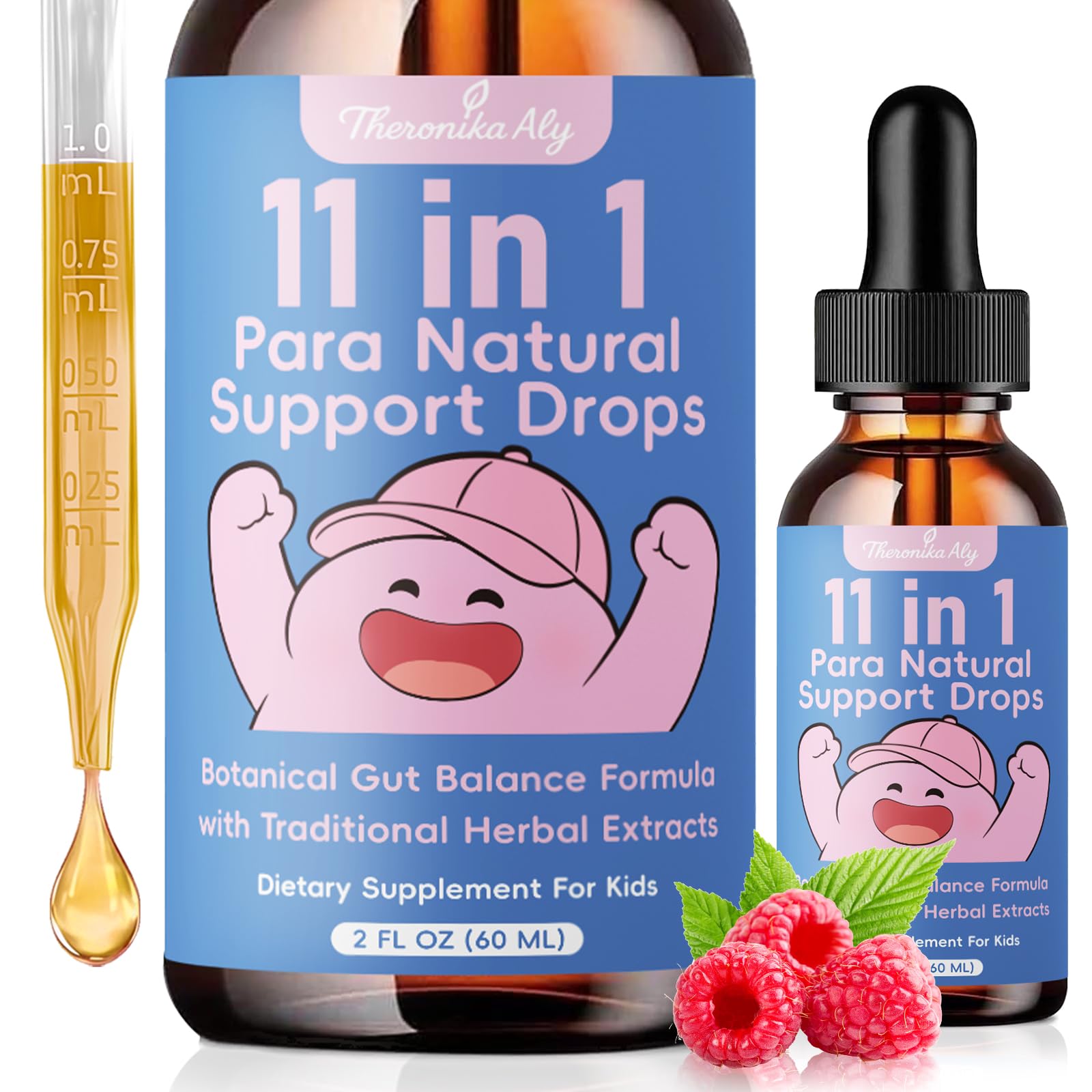 Theronika Aly Parasite Cleanse for Humans & Kids – Advanced Herbal Blend with Black Walnut, Wormwood, Clove, Digestive & Gut Balance Support, Alcohol-Free Liquid Drops, 30 Servings Theronika Aly uk supplements