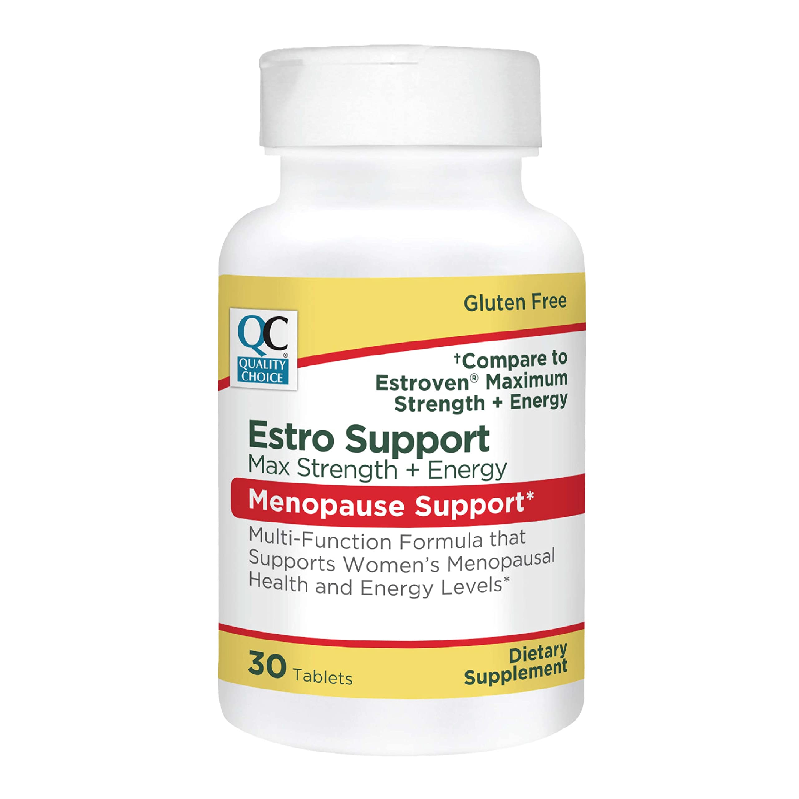 Quality Choice Estro Support Max + Energy Tablets Menopause Support 30 Count Quality Choice uk supplements