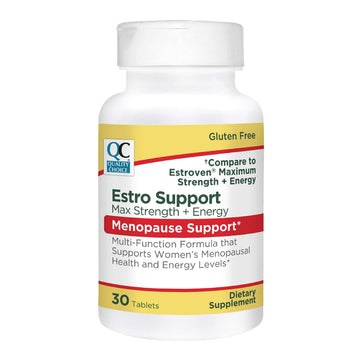 Quality Choice Estro Support Max + Energy Tablets Menopause Support 30 Count Quality Choice uk supplements
