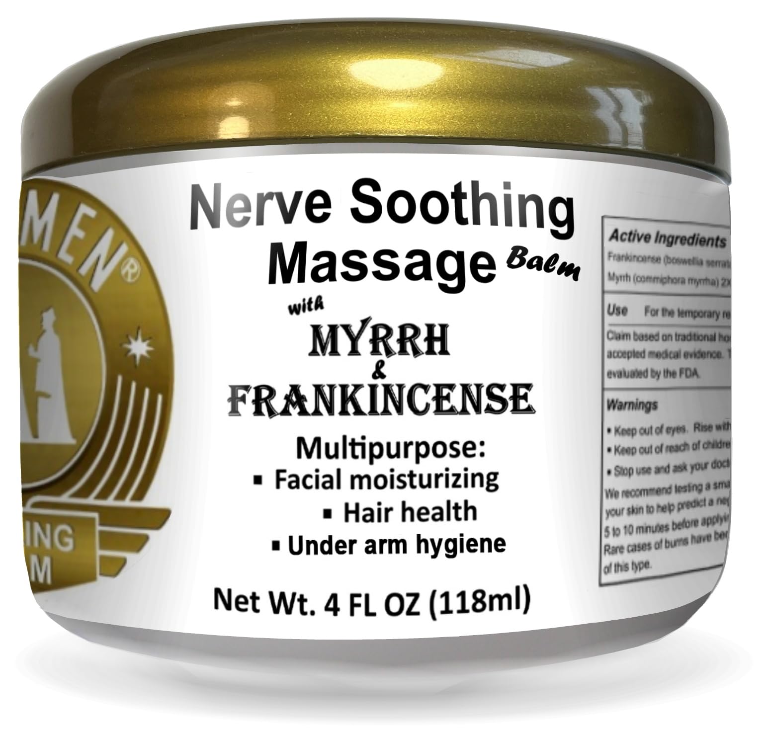 Wise Men Healing Balm with Myrrh and Frankincense Essential Oils for Soothing Nerve Relief Massage Wise Men uk supplements