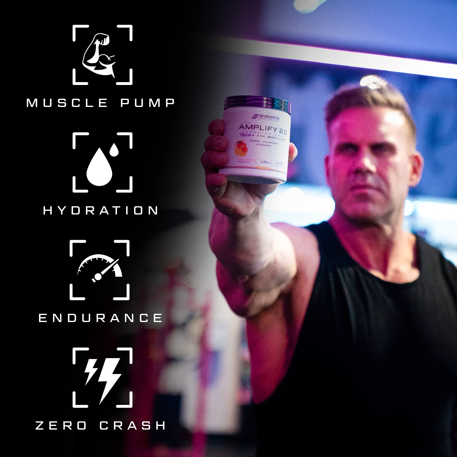 Cutler Nutrition Amplify 2.0 Caffeine Free Pre Workout for Men and Women Stimulant Free Cutler Nutrition uk supplements