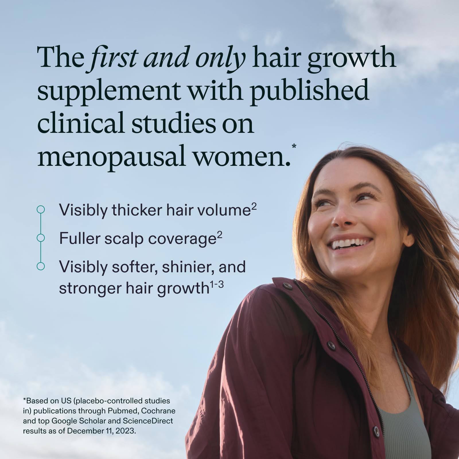 Nutrafol Women's Balance Hair Growth Supplements, Ages 45 and Up, Clinically Proven for Visibly Thicker Hair and Scalp Coverage in 3-6 Months, Dermatologist Recommended - 1 Month Supply Refill Pouch Nutrafol uk supplements
