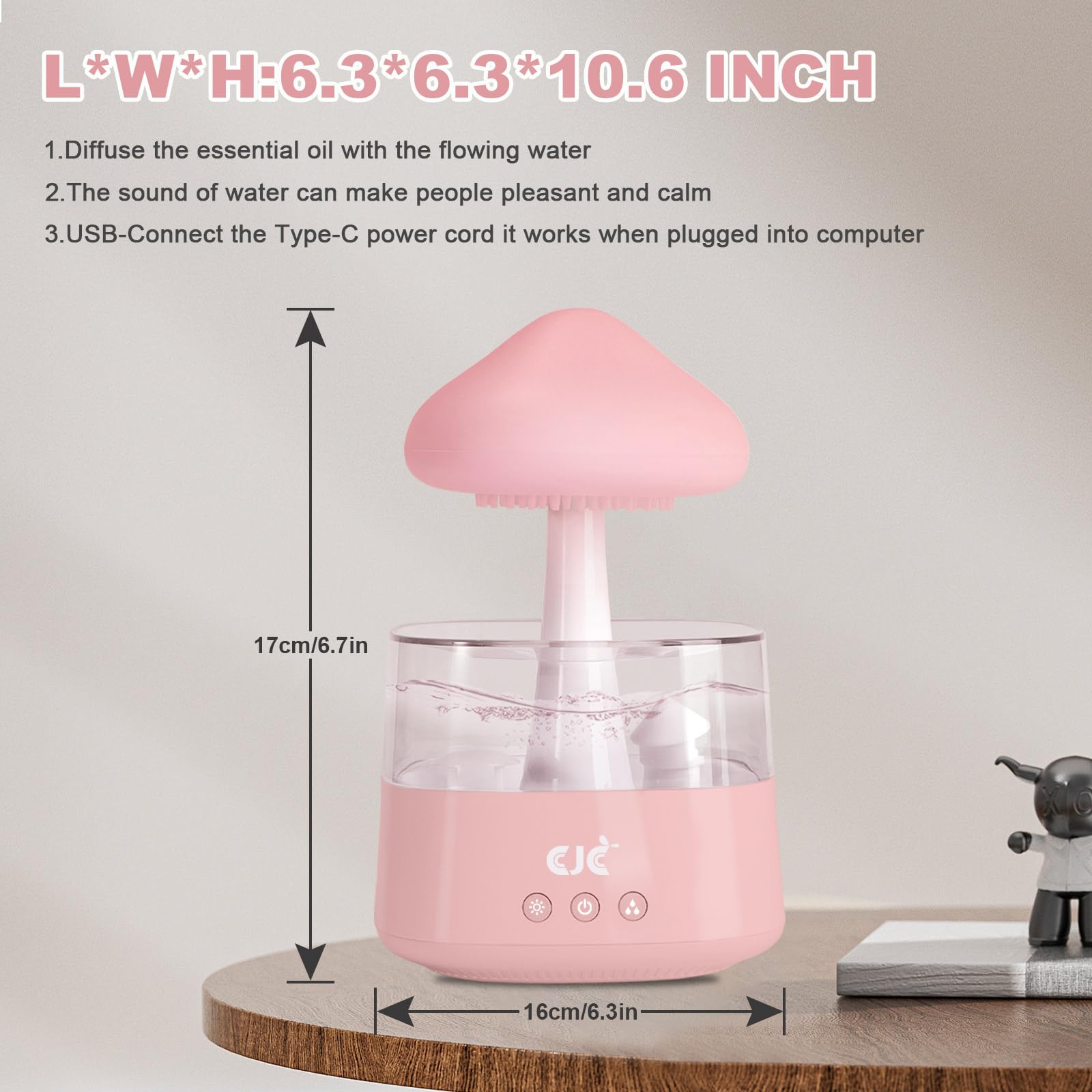 Humidifiers for Bedroom, 7 Color-Changing Led Night Lights, Aromatherapy Essential Oil cjc uk supplements
