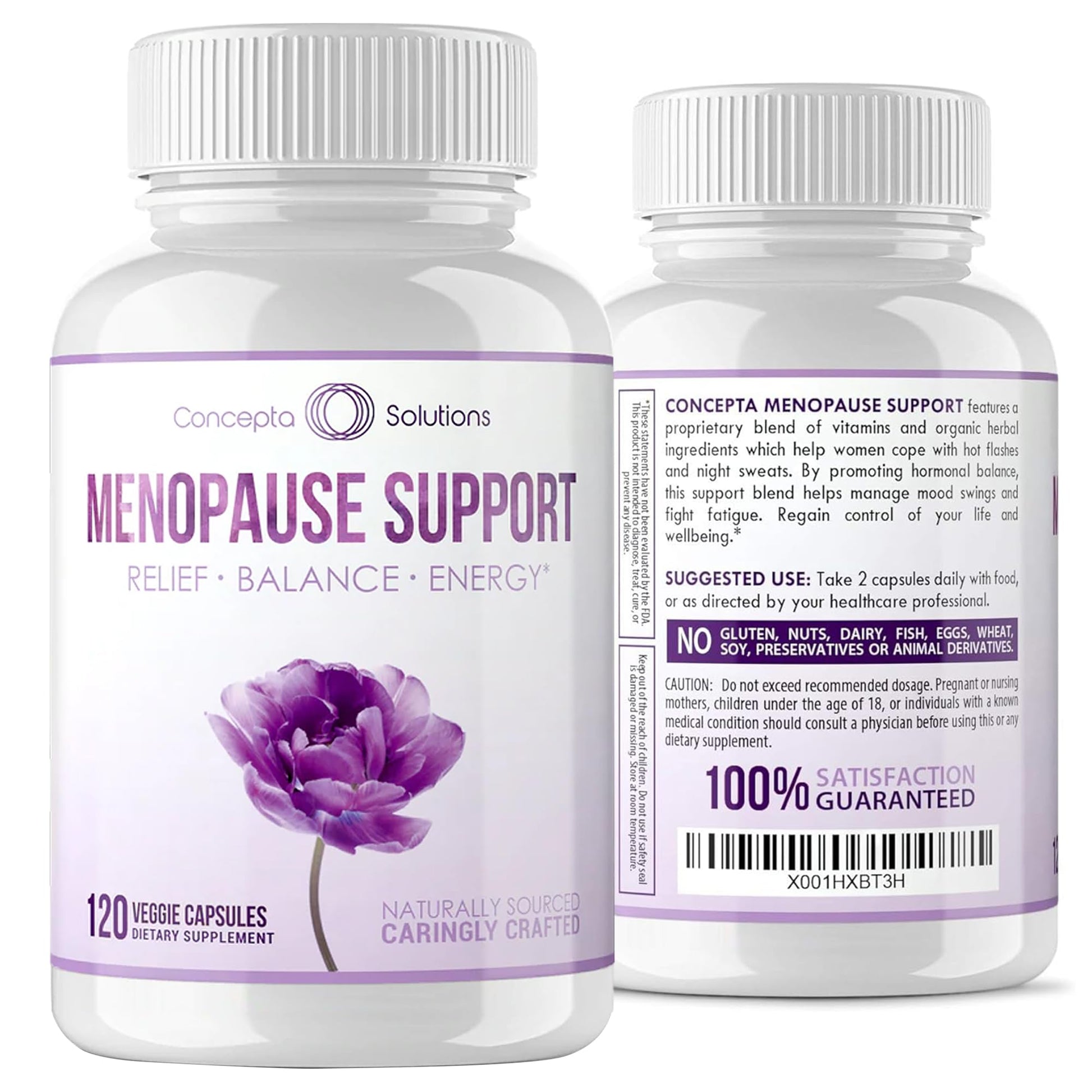 Concepta Solutions Menopause Support - Menopause Relief and Weight Management Support - for Hot Flashes, Night Sweats Relief and Energy - 120 Capsules - Made in USA Concepta Solutions uk supplements