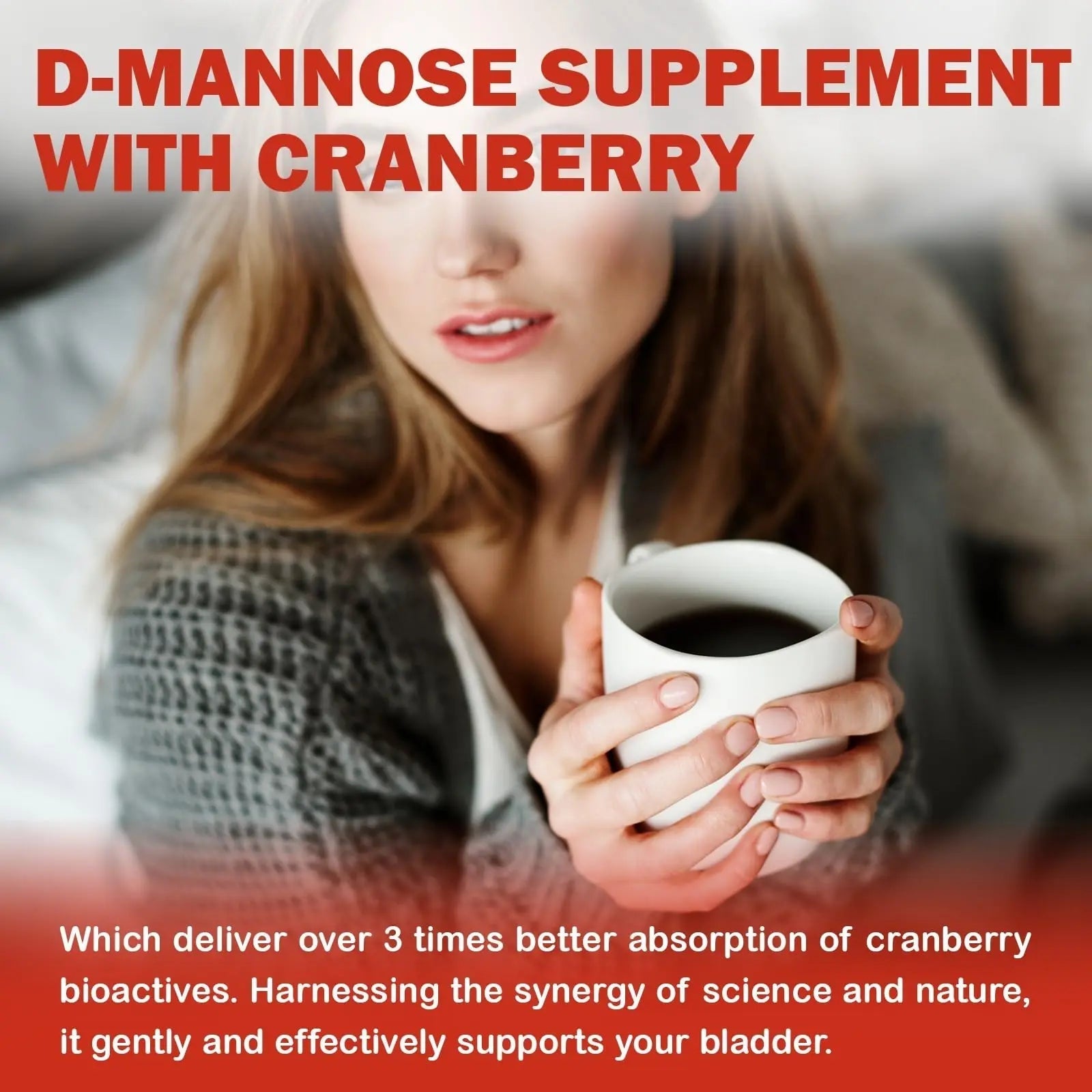 HFELIZ D Mannose with Cranberry Gummies, D-Mannose Supplements 1300mg for Women, Support Natural Urinary Tract & Bladder Health, Sugar-Free, 60 Count HFELIZ uk supplements