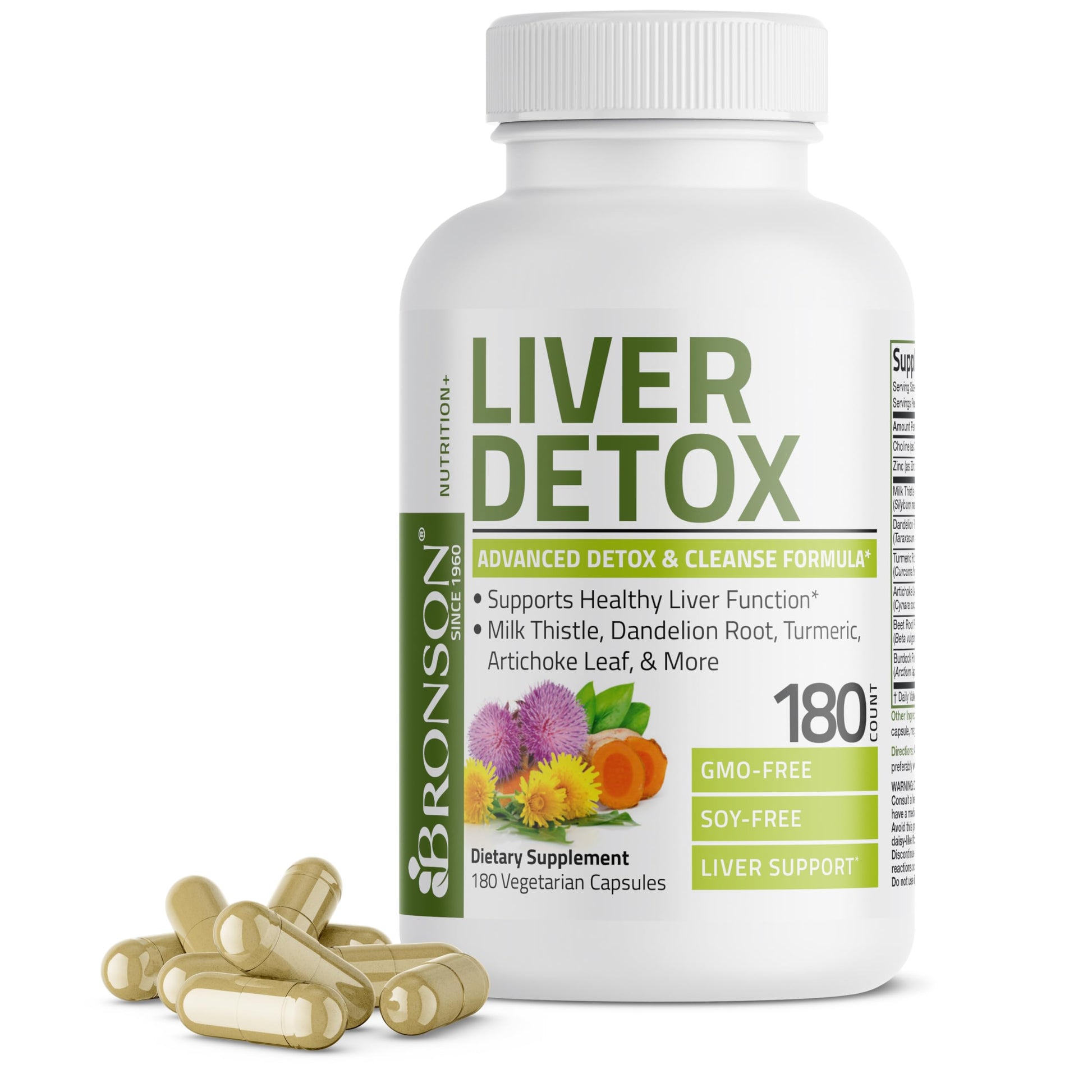 Bronson Liver Detox Advanced Detox & Cleansing Formula Supports Health Liver Function Bronson uk supplements