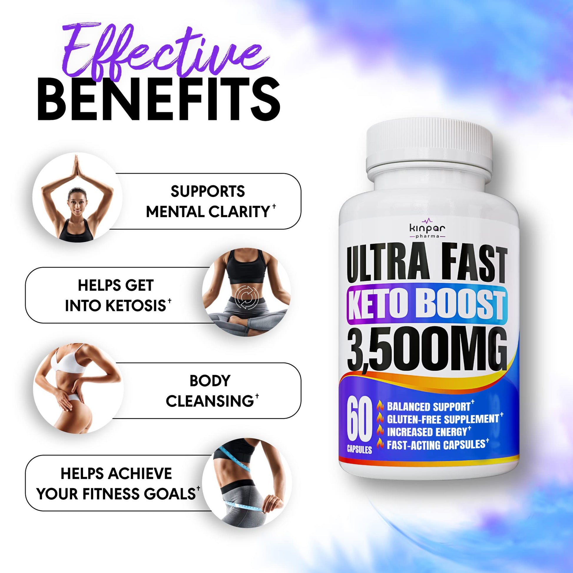 Complete Keto Pills - Keto Fast Exogenous Ketones Supplement for Improved Focus and Stamina Kinpar Pharma uk supplements