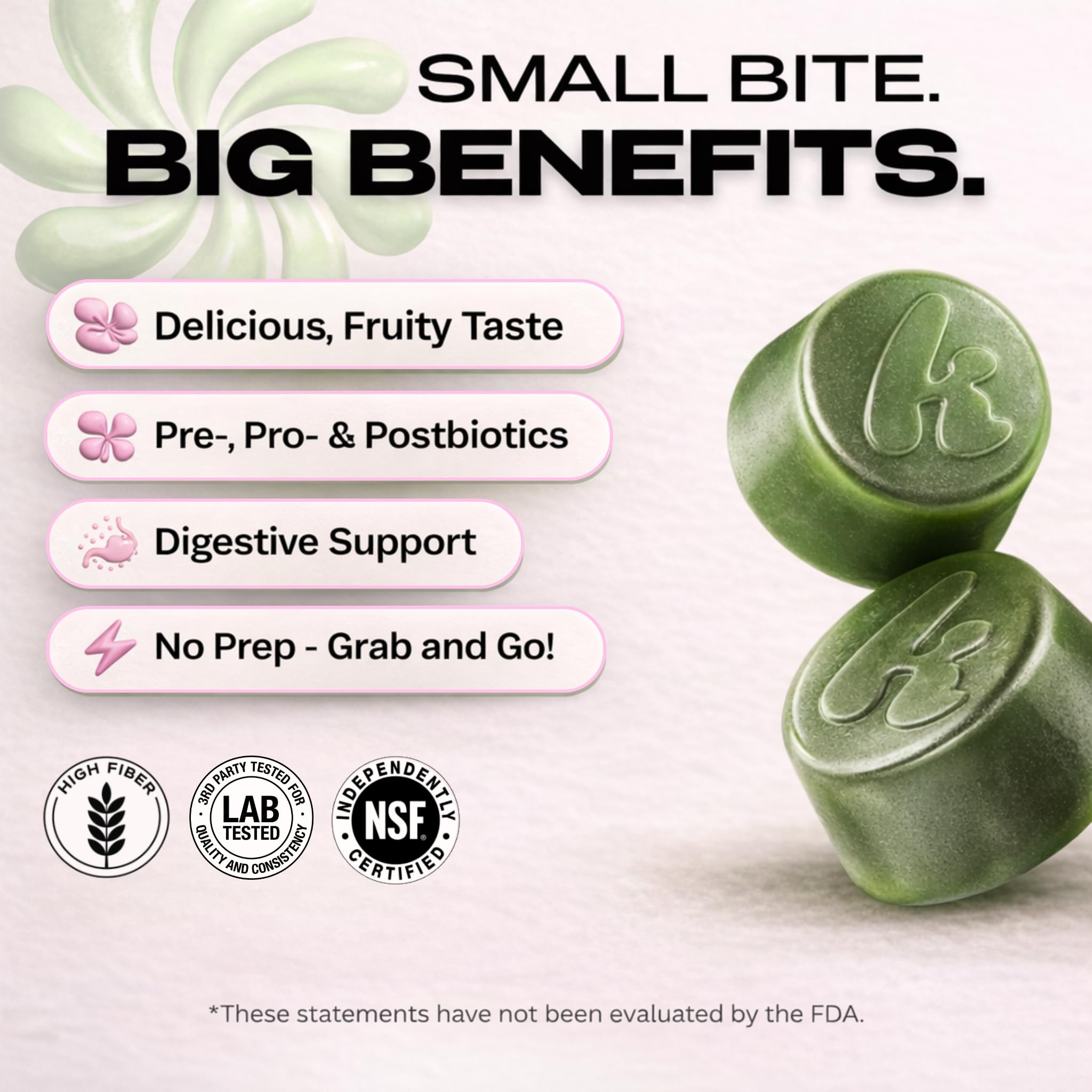 Kiala Nutrition Super Greens Gummies with 11x Organic Greens, Pre, Post & Probiotics, Antioxidants, Multivitamin, Fiber Supplement Supports Gut Health & Digestion, Dairy Free, Vegetarian, 60 Count Kiala Nutrition uk supplements