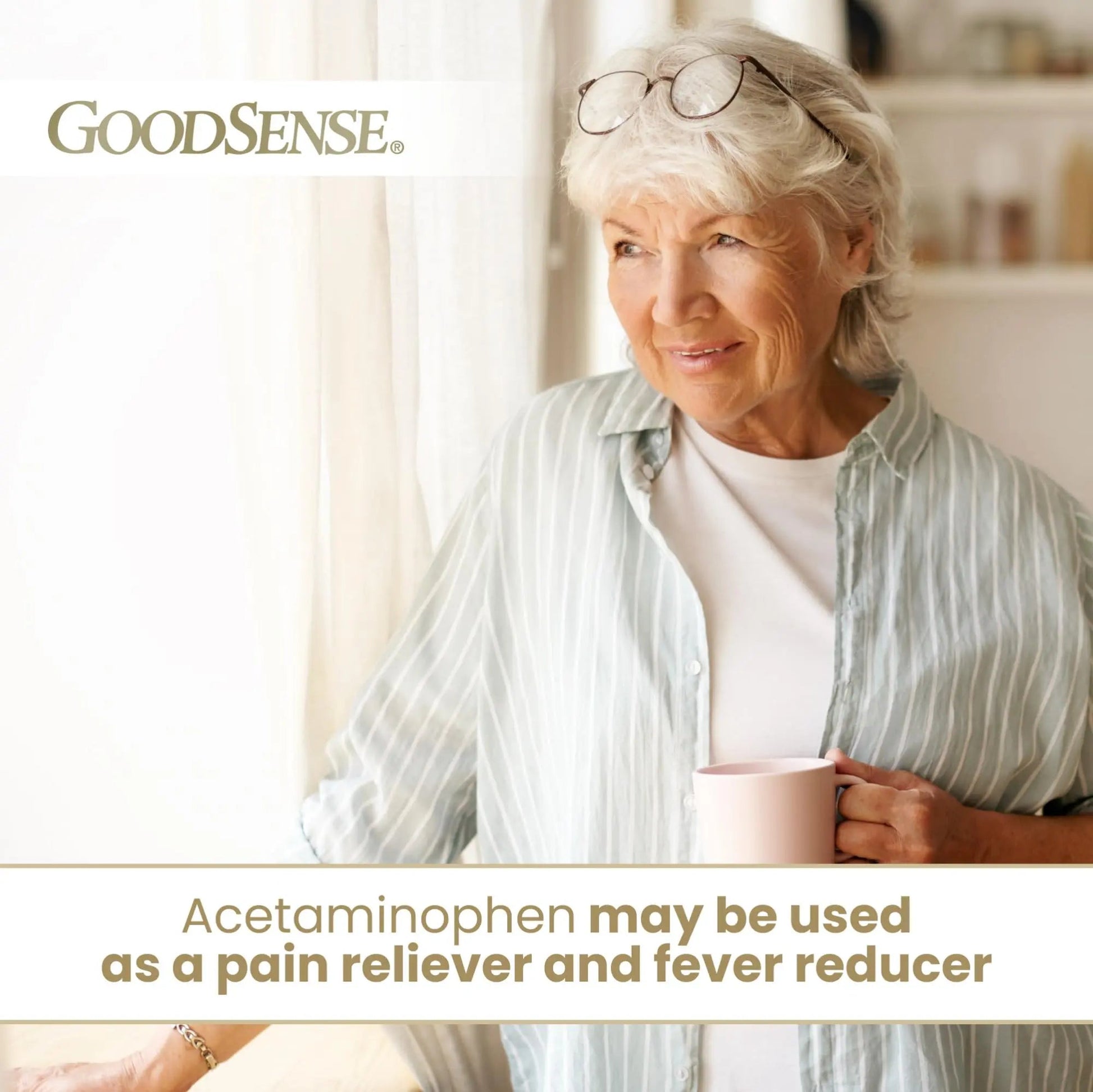 GoodSense Extra Strength Pain Relief - Acetaminophen Caplets 500 mg - Headache, Muscle Ache, Arthritis Relief, 100 Count GoodSense uk supplements