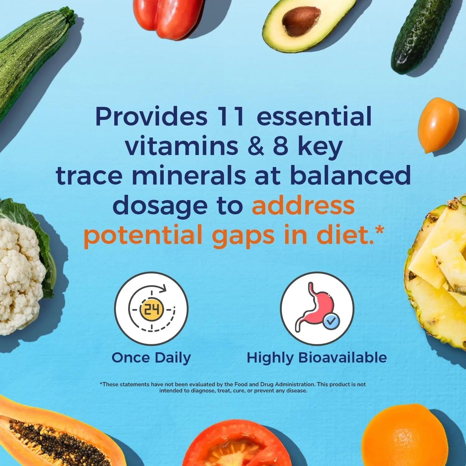 Vitalitown Multivitamin for Women & Men, with Iron, Zinc, Vitamin D3, A, C, B, E, 19 Key Nutrients, One Per Day Vitalitown uk supplements