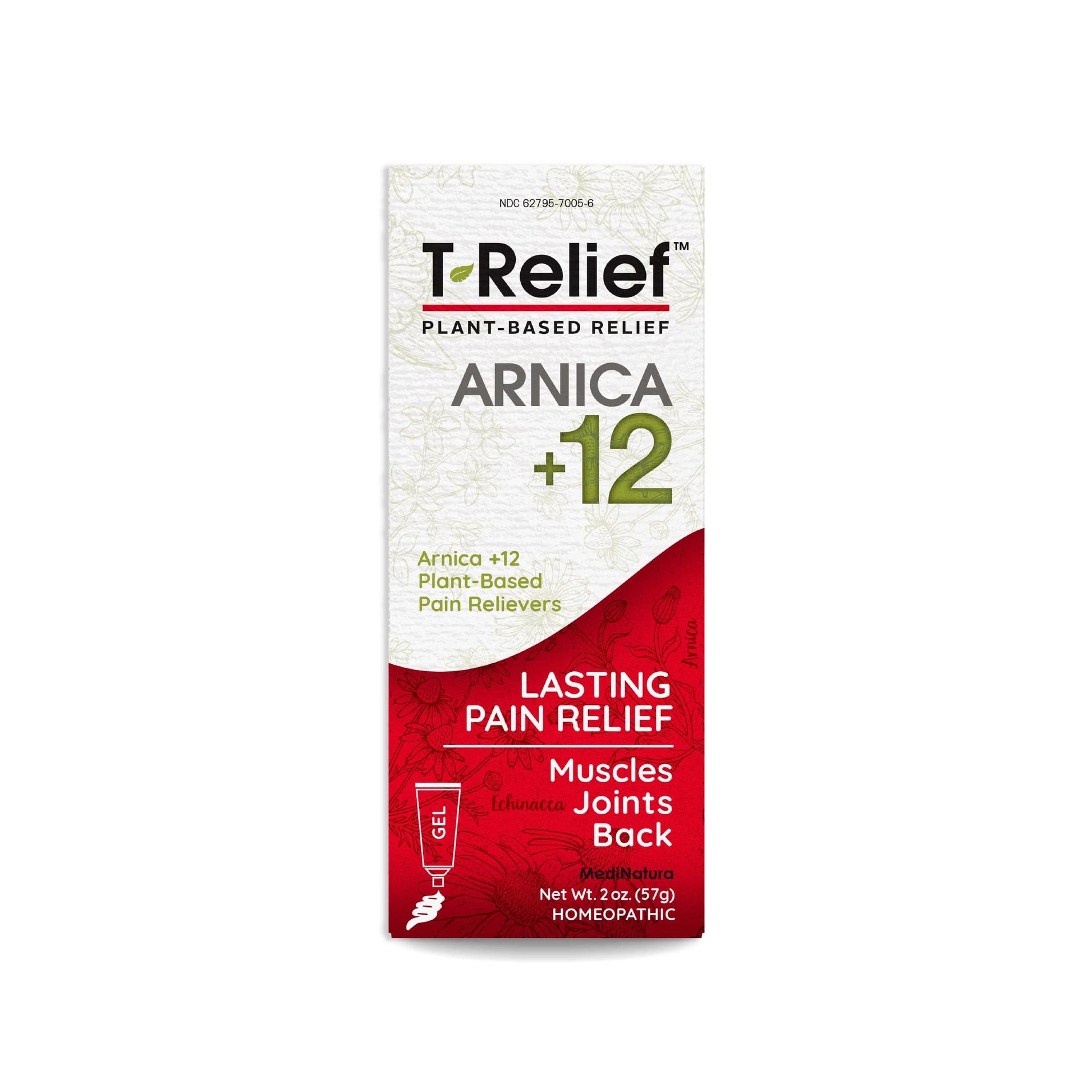 MediNatura T-Relief Extra Strength Discomfort Relief Gel-Extra-Strength Arnica Gel for Fast-Acting Relief-Supports Mobility & Body Aches-Homeopathic & Plant-Based-Paraben-Free-Non-Sticky - 2 oz MediNatura uk supplements