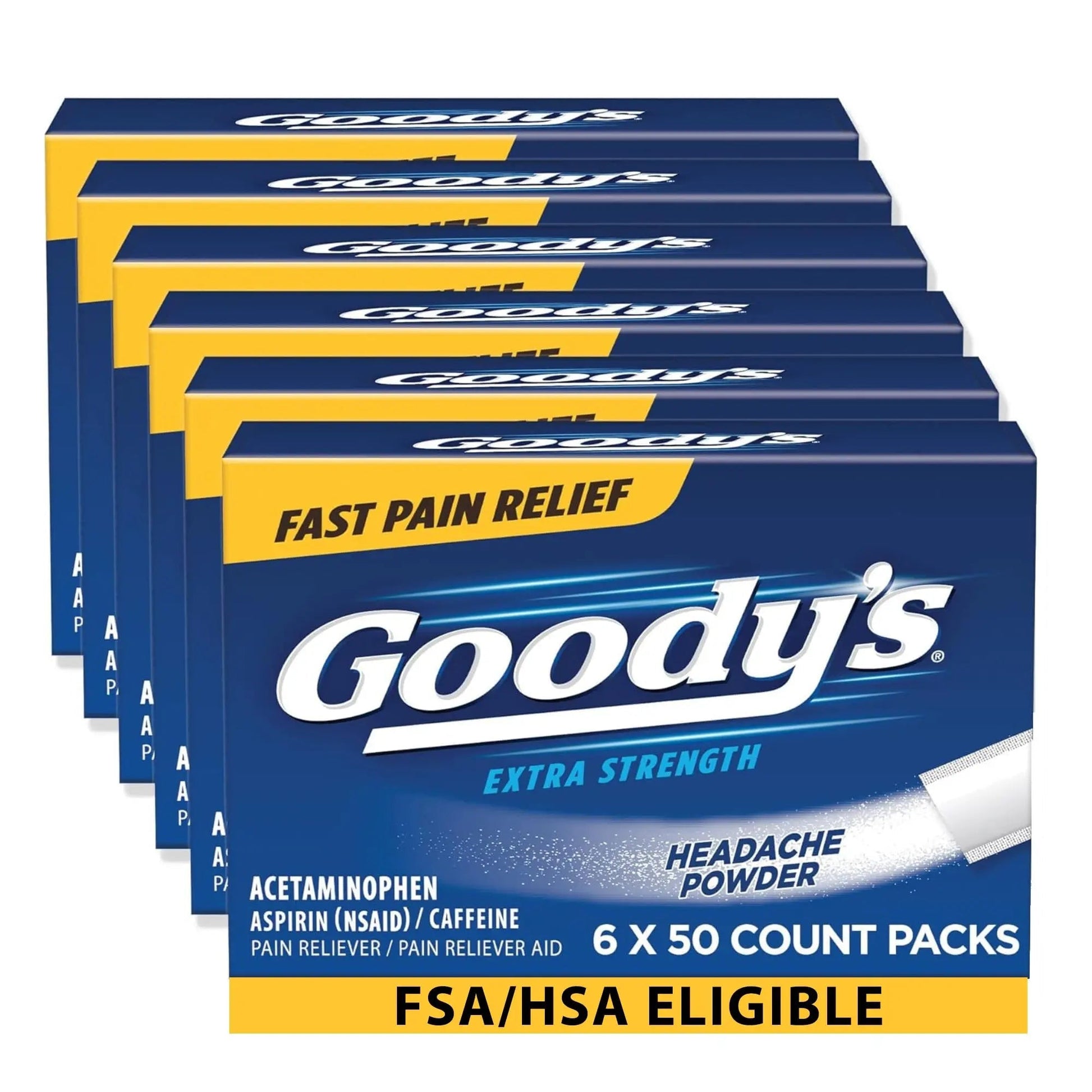 Goody's Extra Strength Headache Powders 50 ea (Pack of 6) Goody's uk supplements