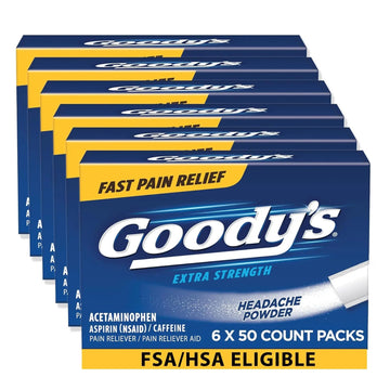 Goody's Extra Strength Headache Powders 50 ea (Pack of 6) Goody's uk supplements