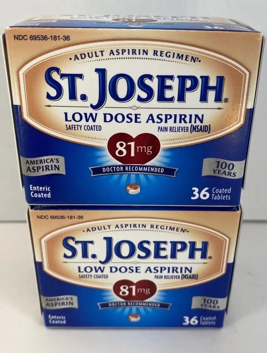 St. Joseph Pain Reliever, 81 mg, Enteric Coated Tablets, 36 ct. St. Joseph uk supplements