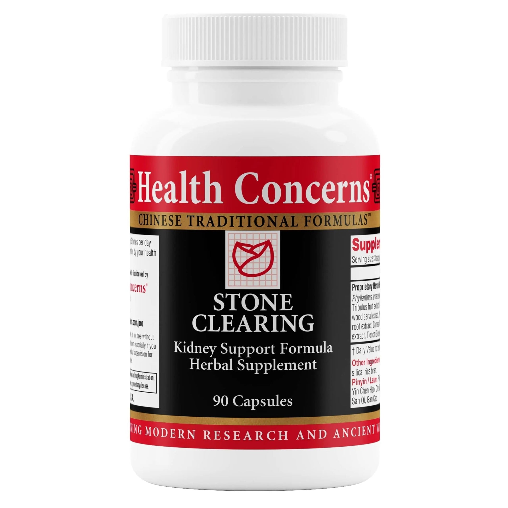 Health Concerns Stone Clearing – Kidney Support & Urinary Tract Cleanse – Damp Heat & Qi Flow Herbal Formula – Phyllanthus, Gardenia, Peony & Tienchi Ginseng Supplement – Bladder Detox – 90 Capsules Health Concerns uk supplements