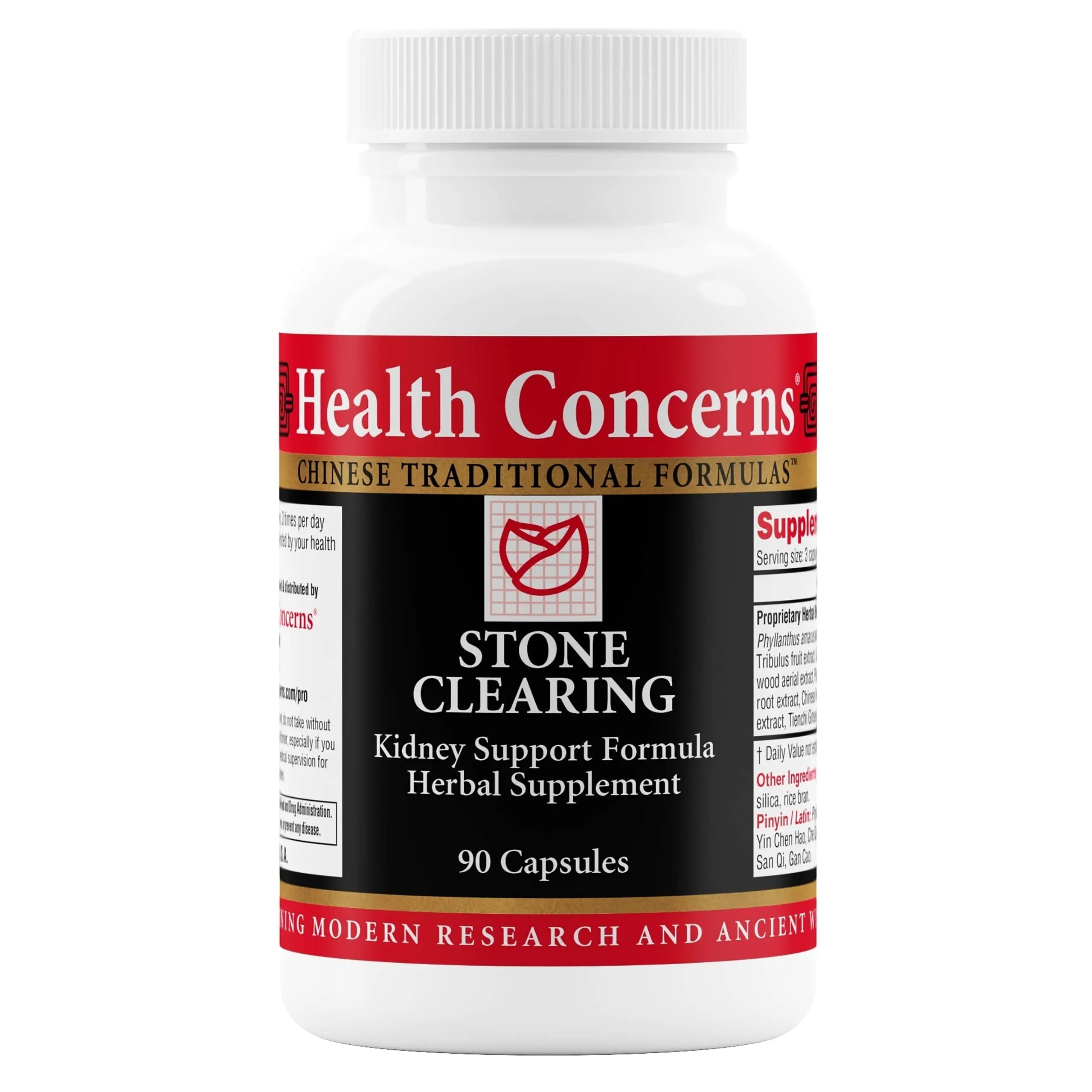 Health Concerns Stone Clearing – Kidney Support & Urinary Tract Cleanse – Damp Heat & Qi Flow Herbal Formula – Phyllanthus, Gardenia, Peony & Tienchi Ginseng Supplement – Bladder Detox – 90 Capsules Health Concerns uk supplements