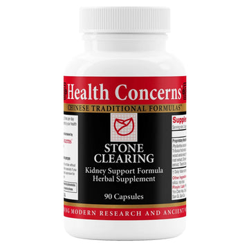 Health Concerns Stone Clearing – Kidney Support & Urinary Tract Cleanse – Damp Heat & Qi Flow Herbal Formula – Phyllanthus, Gardenia, Peony & Tienchi Ginseng Supplement – Bladder Detox – 90 Capsules Health Concerns uk supplements