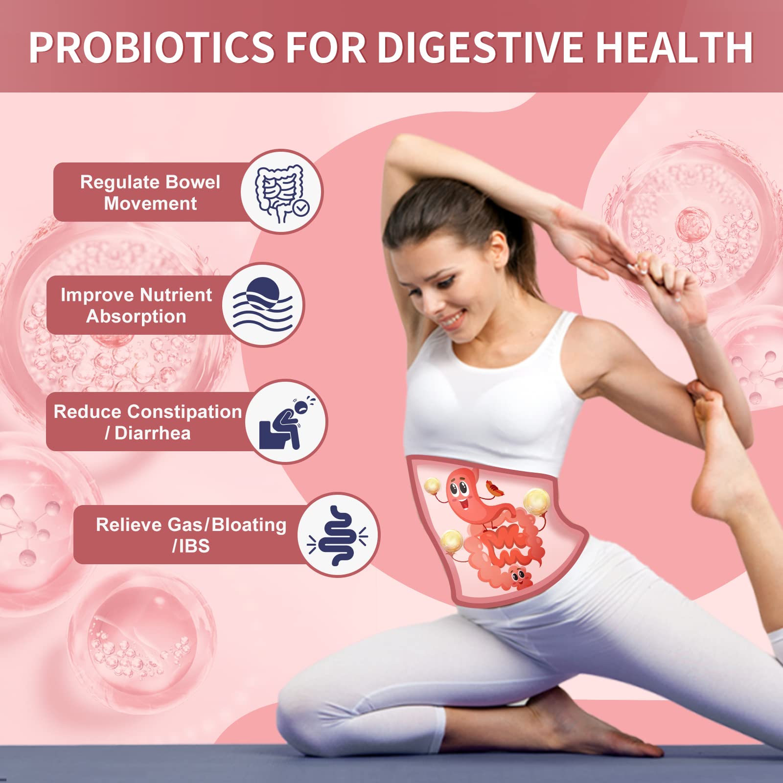 NATURE TARGET Probiotics-for-Women Prebiotics-and-Probiotics-Powder, 100-Billion-CFUs 45-Day-Supply, Women's-Probiotic with D-Mannose and Cranberry for Urinary Tract/Gut/Digestive Health NATURE TARGET uk supplements
