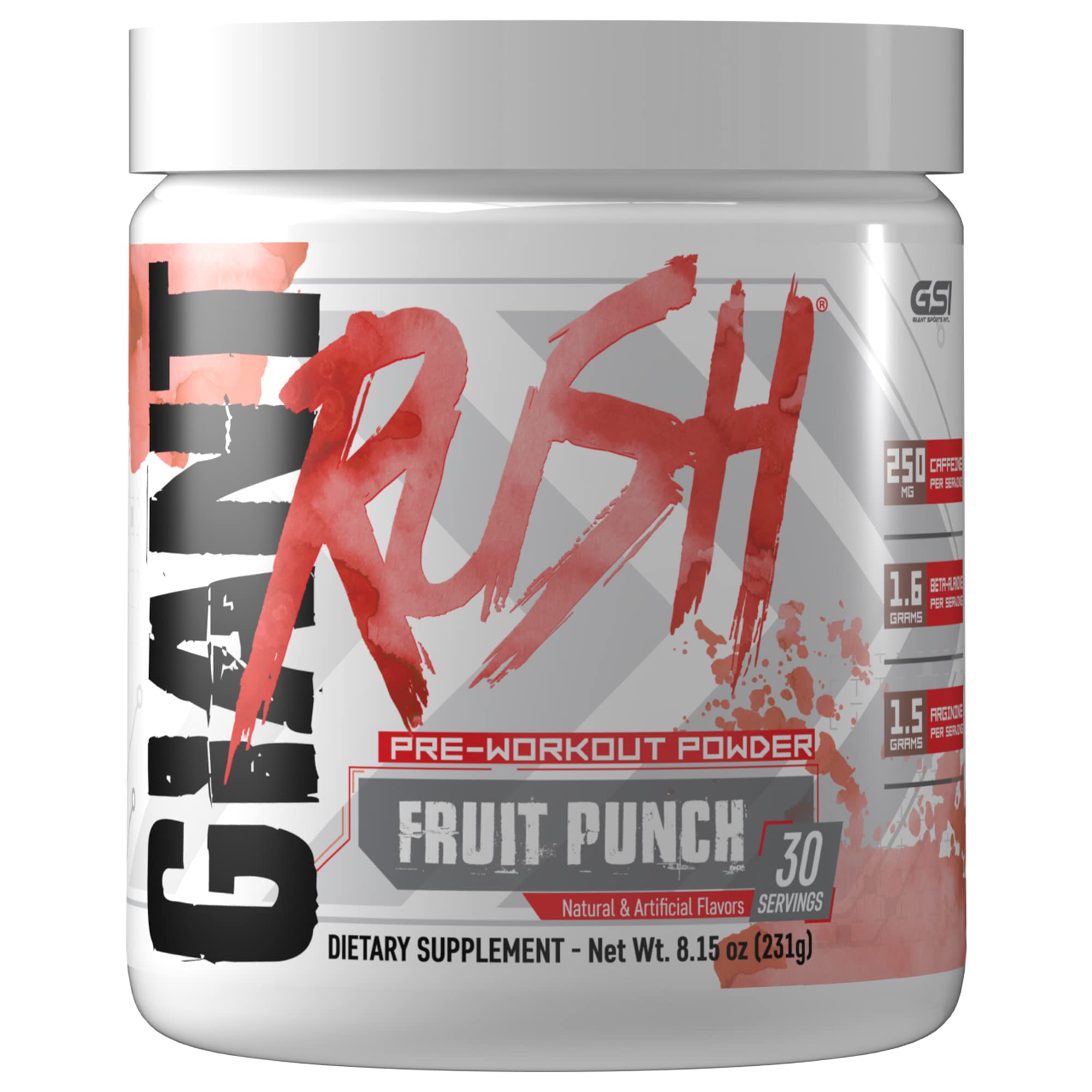 Giant Performance Edge Rush - Preworkout Powder (Fruit Punch) Giant Performance uk supplements