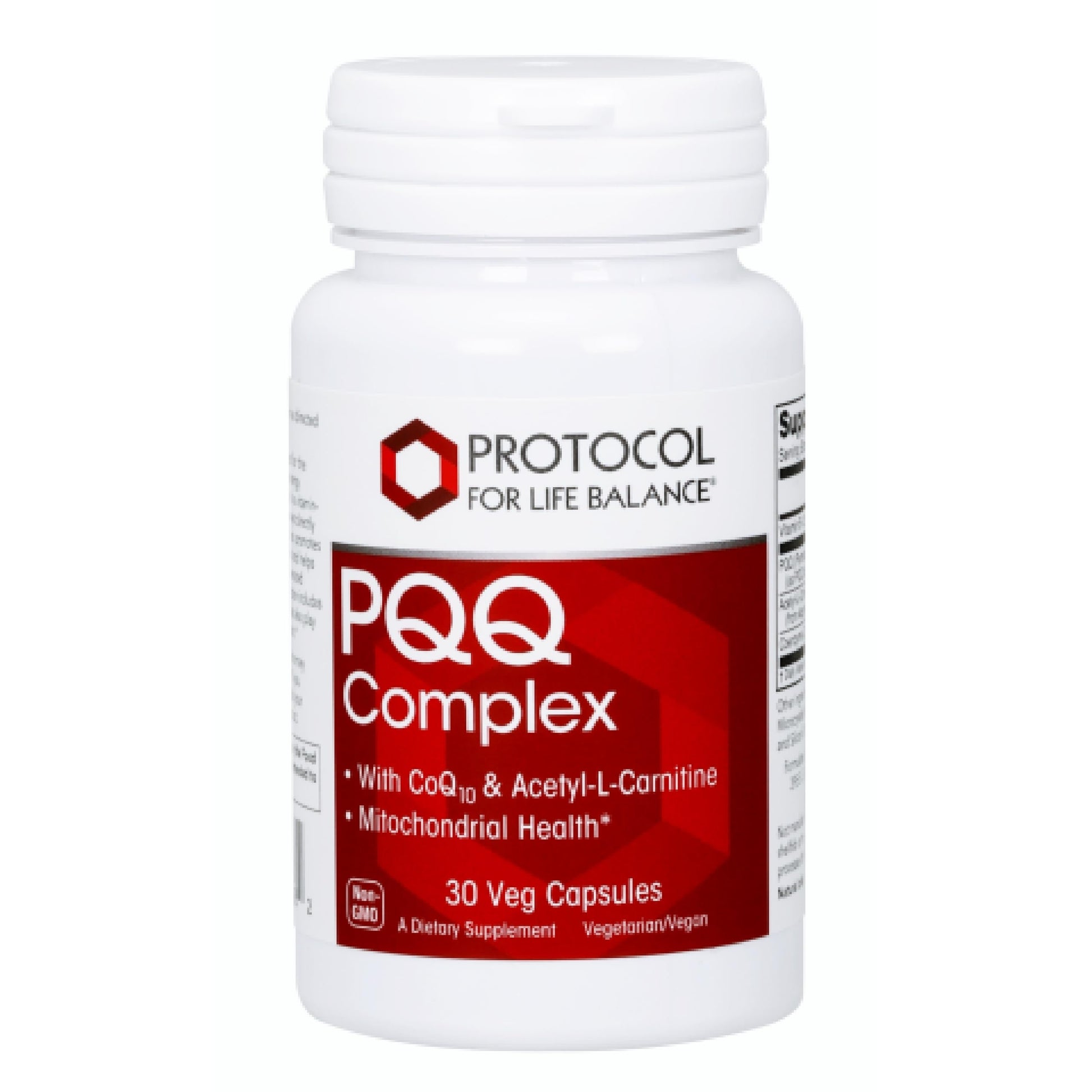 PROTOCOL FOR LIFE BALANCE PQQ Complex - Mitochondrial Health - with CoQ10 & L Carnitine - B Vitamin - Supplement for Energy - 30 Veg Caps PROTOCOL FOR LIFE BALANCE uk supplements