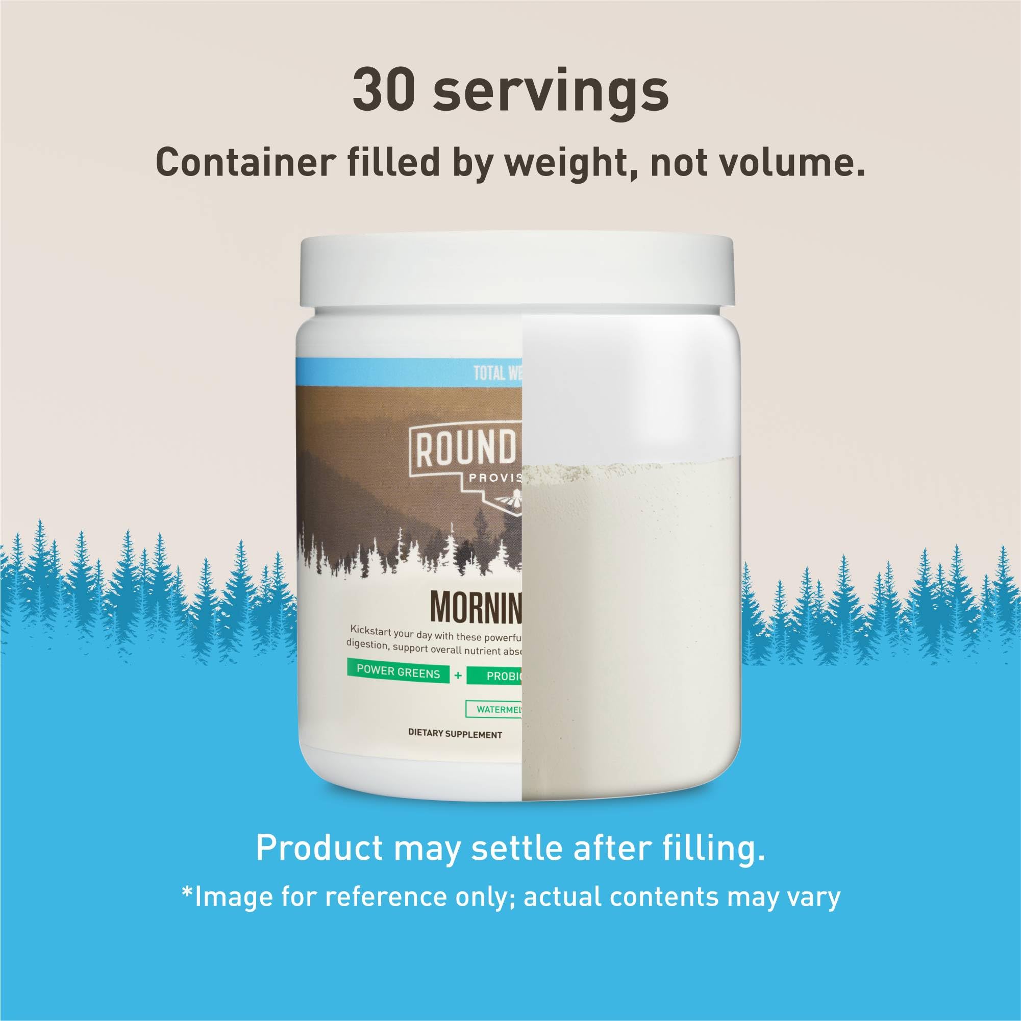 ROUNDHOUSE PROVISION Morning Kick, Powder Supplement for Healthy Digestion, Energy Levels, and Overall Wellness, 30 Servings (9.1 Ounce (Pack of 1), Watermelon Mint) ROUNDHOUSE PROVISION uk supplements