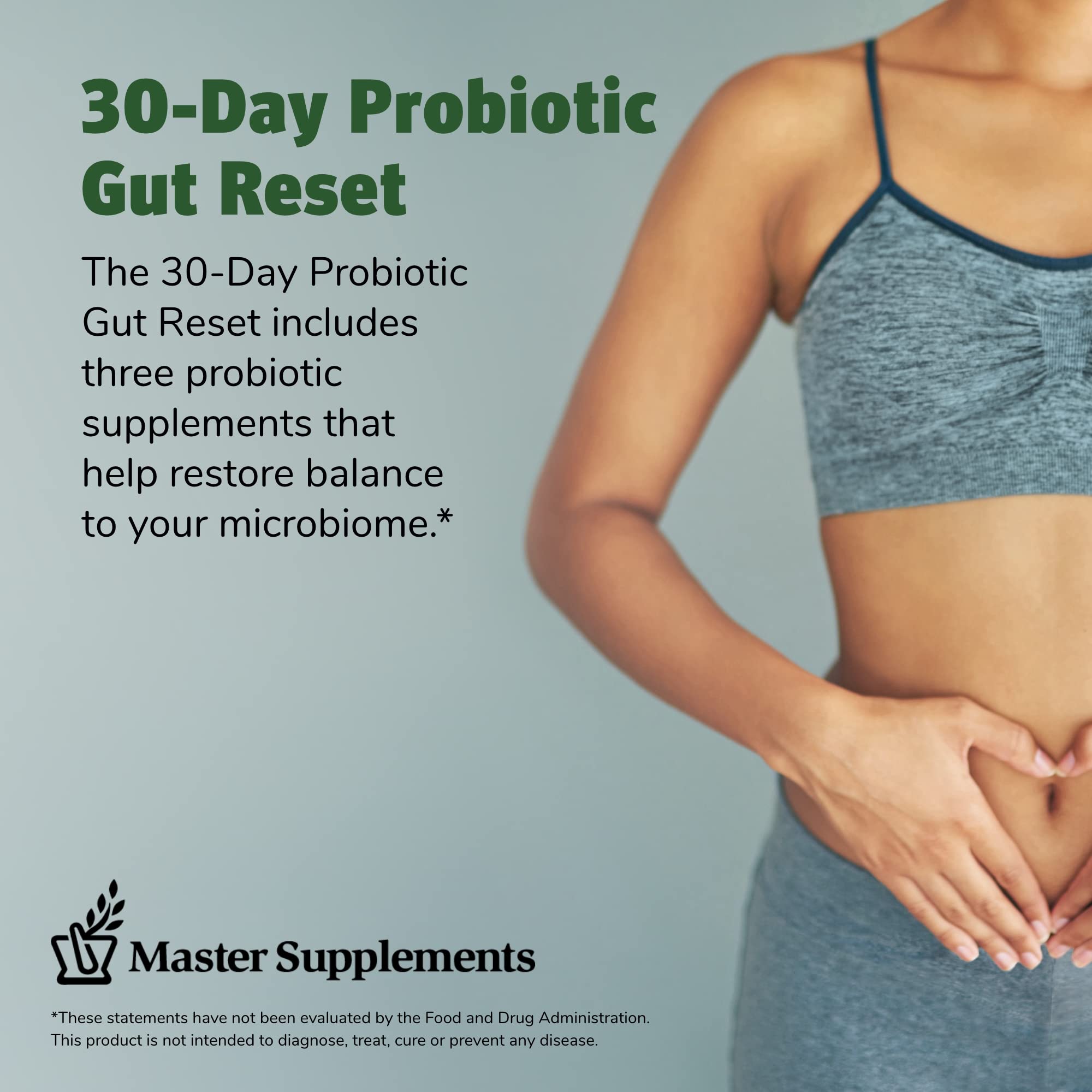 Master Supplements 30-Day Probiotic Gut Reset - Includes Theralac (30 ct.), TruBifido (30 ct.) & TruFlora (30 ct.) - Supports Optimal Gut Health - Gluten Free THERALAC uk supplements