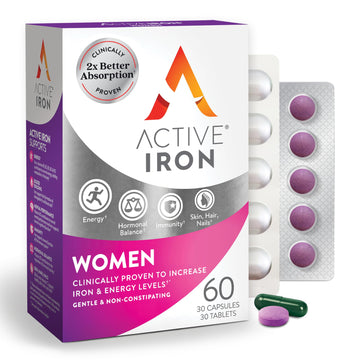 Active Iron Supplement 25mg + Multivitamin for Women – Clinically Proven to Increase Energy & Reduce Tiredness – Gentle ACTIVEIRON uk supplements