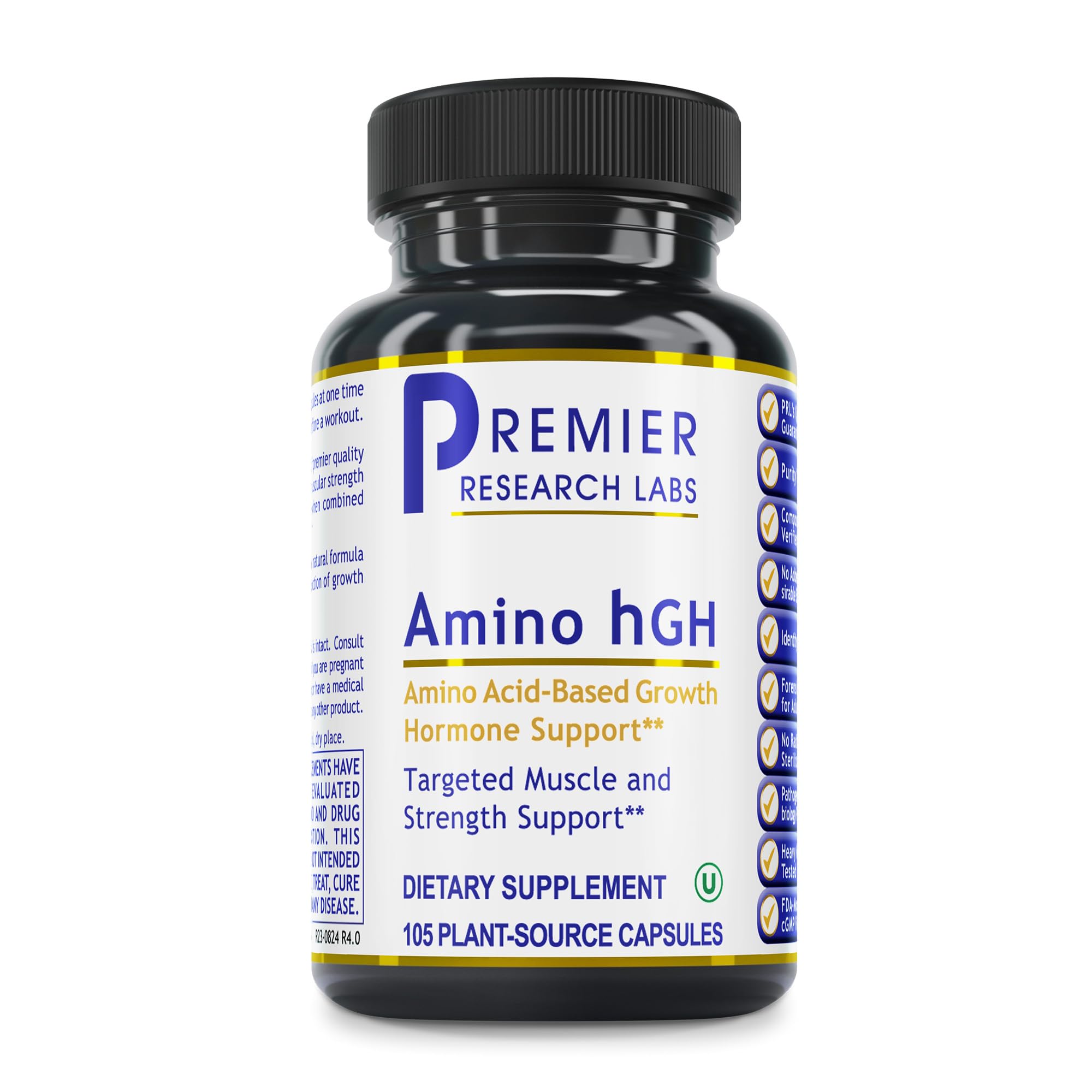 Premier Research Labs Amino HGH - HGH Supplements for Men, HGH Supplements for Women, Amino Acids, L-Arginine, L-Lysine, HGH Enhancer, Support Human Growth Hormone and Muscle Growth - 105 Capsules Premier Research Labs uk supplements