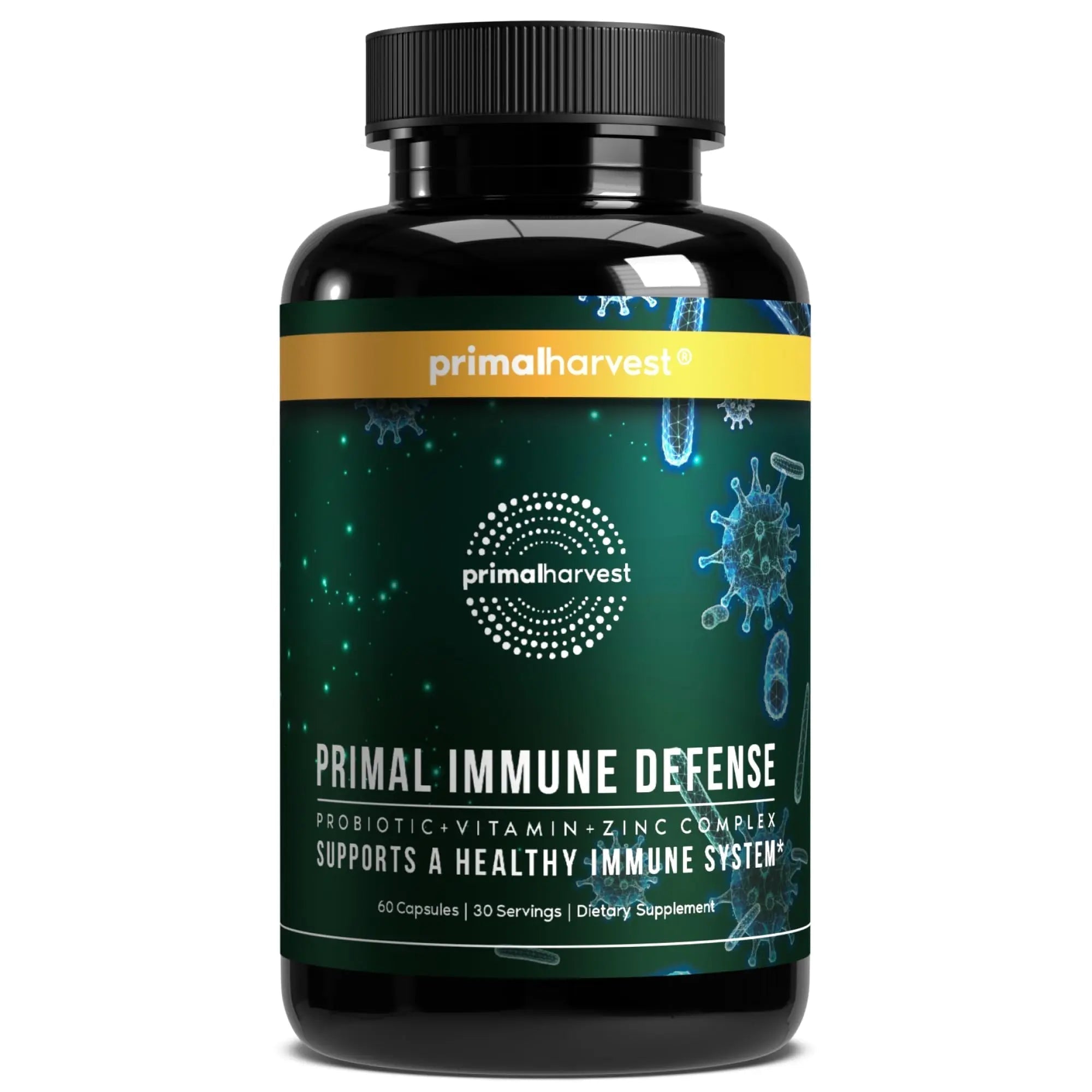 Primal Harvest Immune Defense 10-in-1 Supplement with Probiotics, Zinc, and Vitamins C, D3, K2, B6 Daily Immune Support for Adults Primal Harvest uk supplements