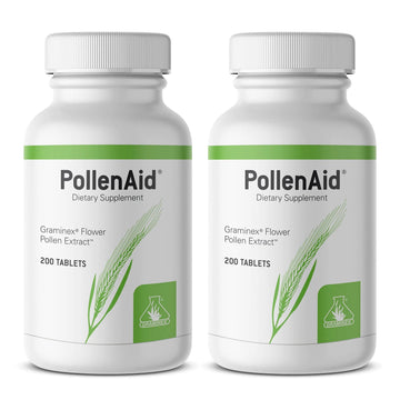 Graminex PollenAid Prostate Supplement: All Natural Prostate Support for Bladder Control & Urinary Tract Health, Rye Pollen Extract Made in USA, 200 Tablets (Pack of 2) Graminex uk supplements