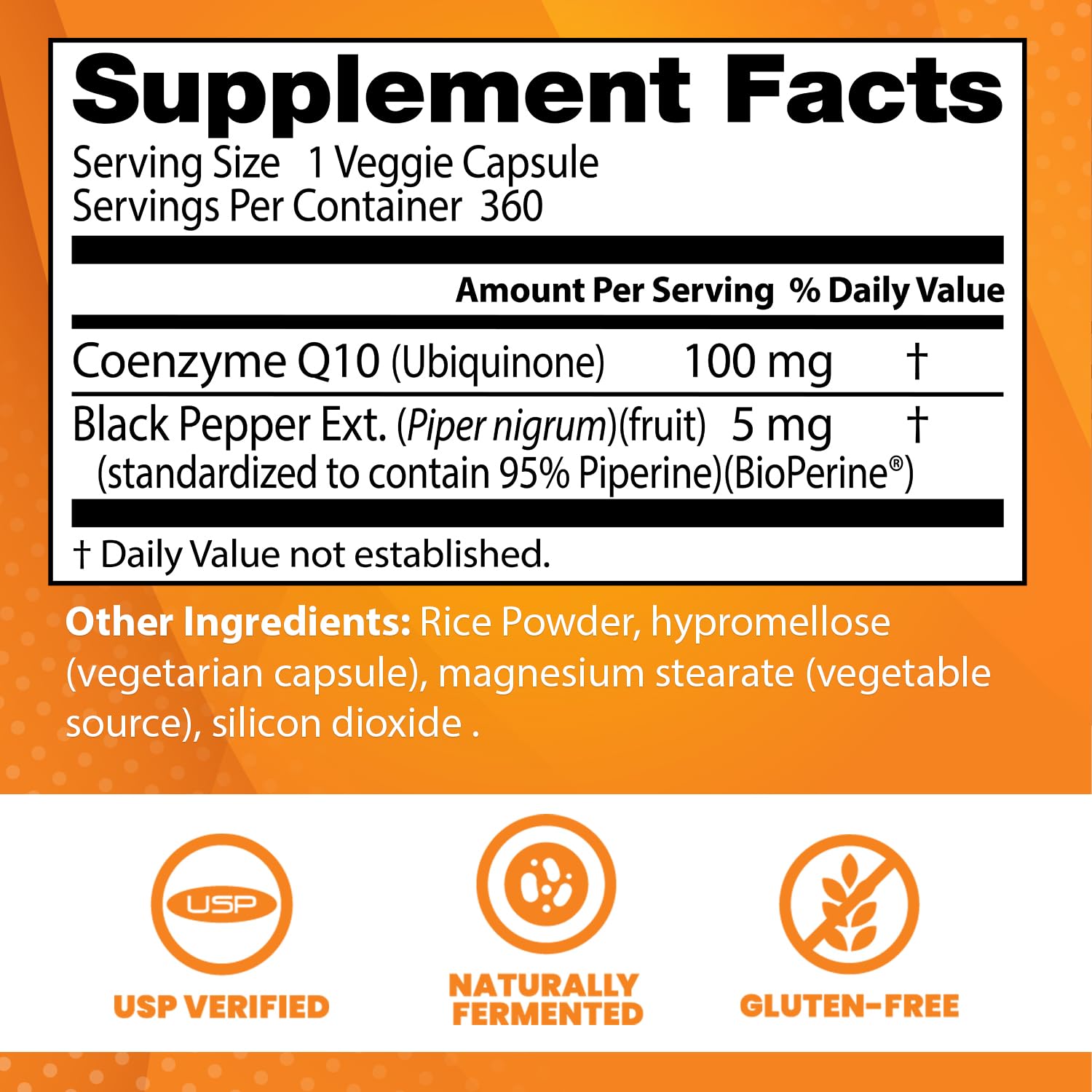 Doctor's Best High Absorption CoQ10 with BioPerine, Gluten Free, Naturally Fermented Doctor's BEST uk supplements