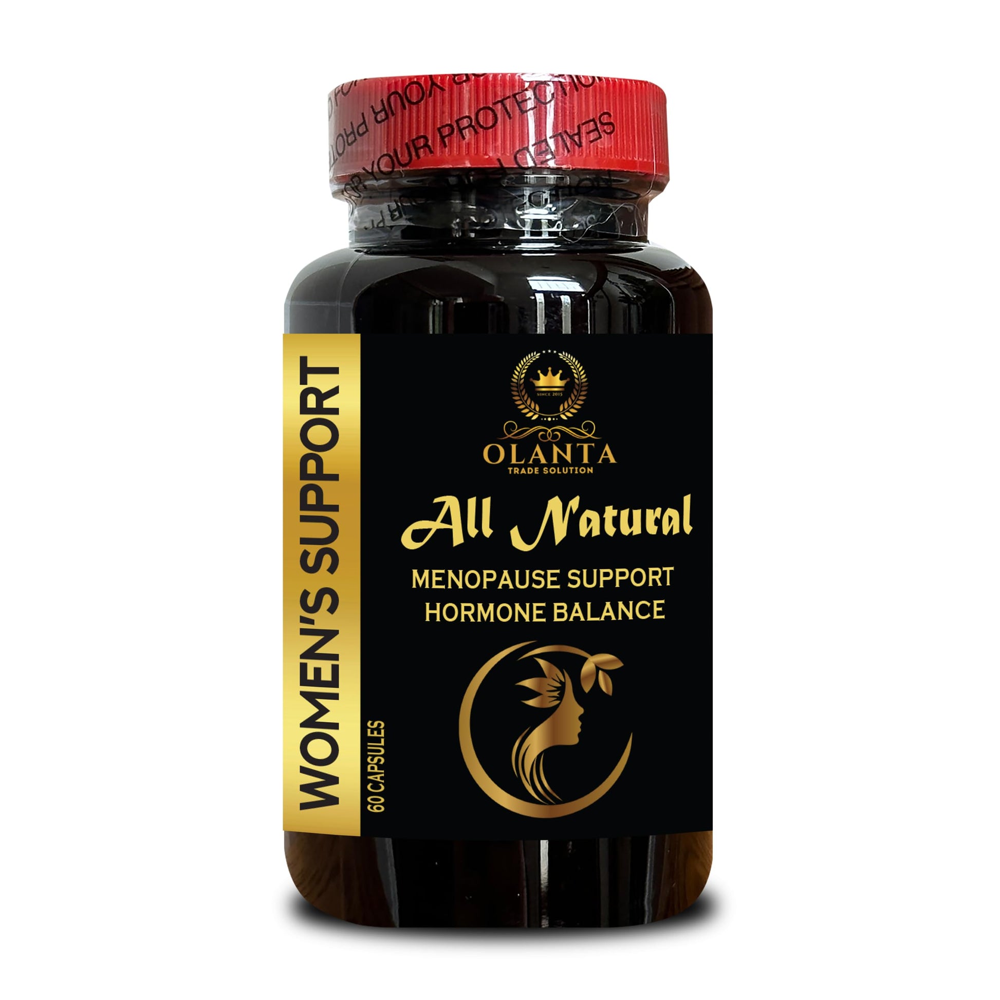 MENOPAUSE SUPPORT SUPPLEMENT - Perimenopause Supplements Women for Hot Flashes, Menopause Support, Supplement for Women Supports Hormone Balance with Black Cohosh - 1 Bottle 60 Capsules OLANTA TRADE SOLUTION uk supplements