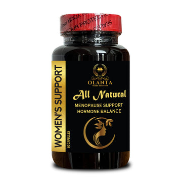 MENOPAUSE SUPPORT SUPPLEMENT - Perimenopause Supplements Women for Hot Flashes, Menopause Support, Supplement for Women Supports Hormone Balance with Black Cohosh - 1 Bottle 60 Capsules OLANTA TRADE SOLUTION uk supplements