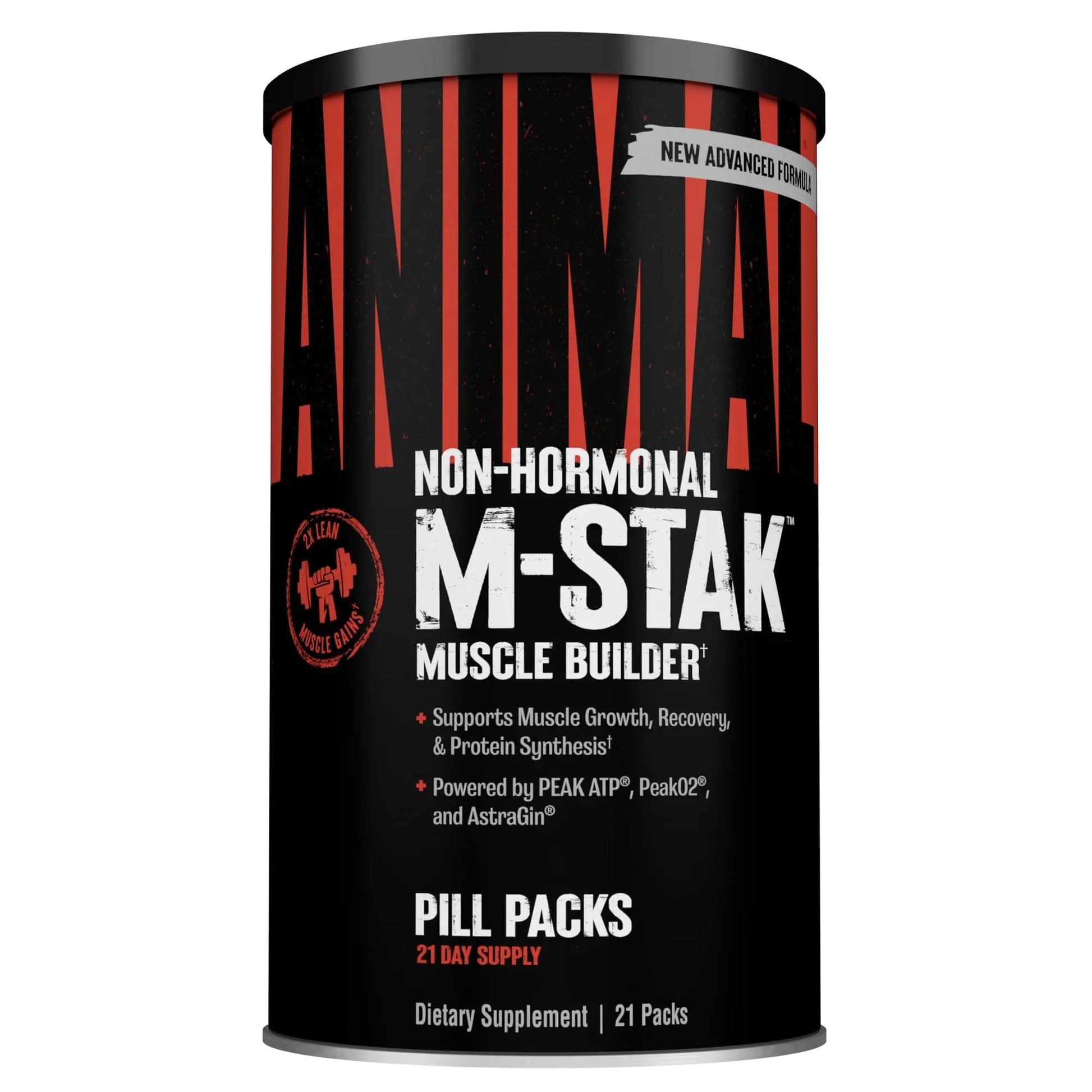 Animal M-Stak - Muscle Builder and Anabolic Mass Gainer Supplement for Bodybuilding - Lean Muscle Growth, Amino Complex and Pre Workout Energy, 21 Packs Animal uk supplements