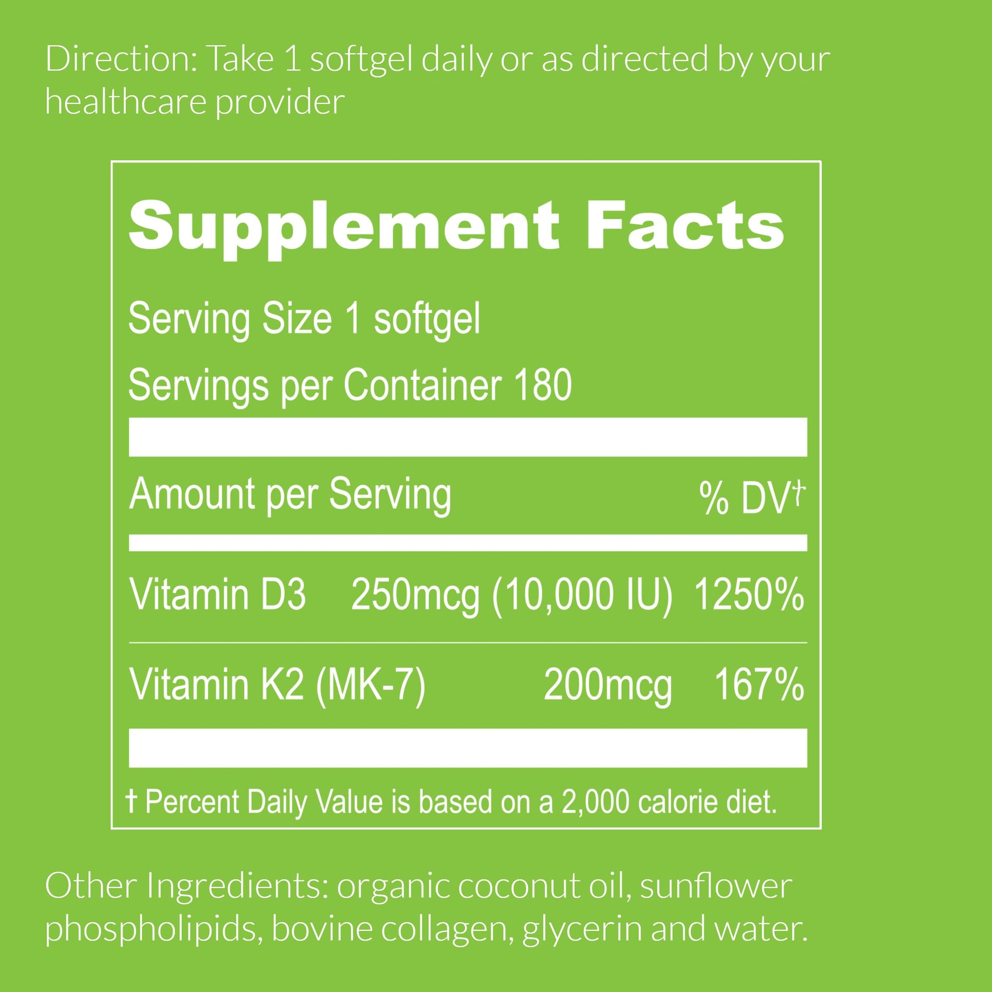 UpNourish Liposomal D3 K2 Vitamin 10000 IU D3 and K2 MK-7 200 mcg - 180 Vitamin D3 k2 (Vitamina D3 con K2) Mini Softgels - Easy to Swallow K2 D3 Vitamin UpNourish uk supplements