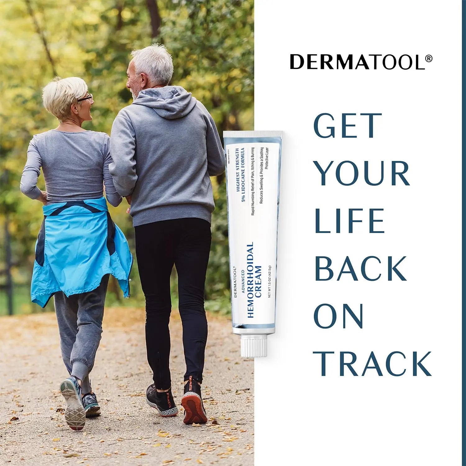 Hemorrhoid Treatment - Advanced Hemorrhoid Cream 5% Lidocaine & Phenylephrine - Hemorrhoid Shrinking Treatment - Rapid Relief of Pain, Swelling, Bleeding, Itching and Burning - Fissure & Hemorrhoids DERMATOOL uk supplements