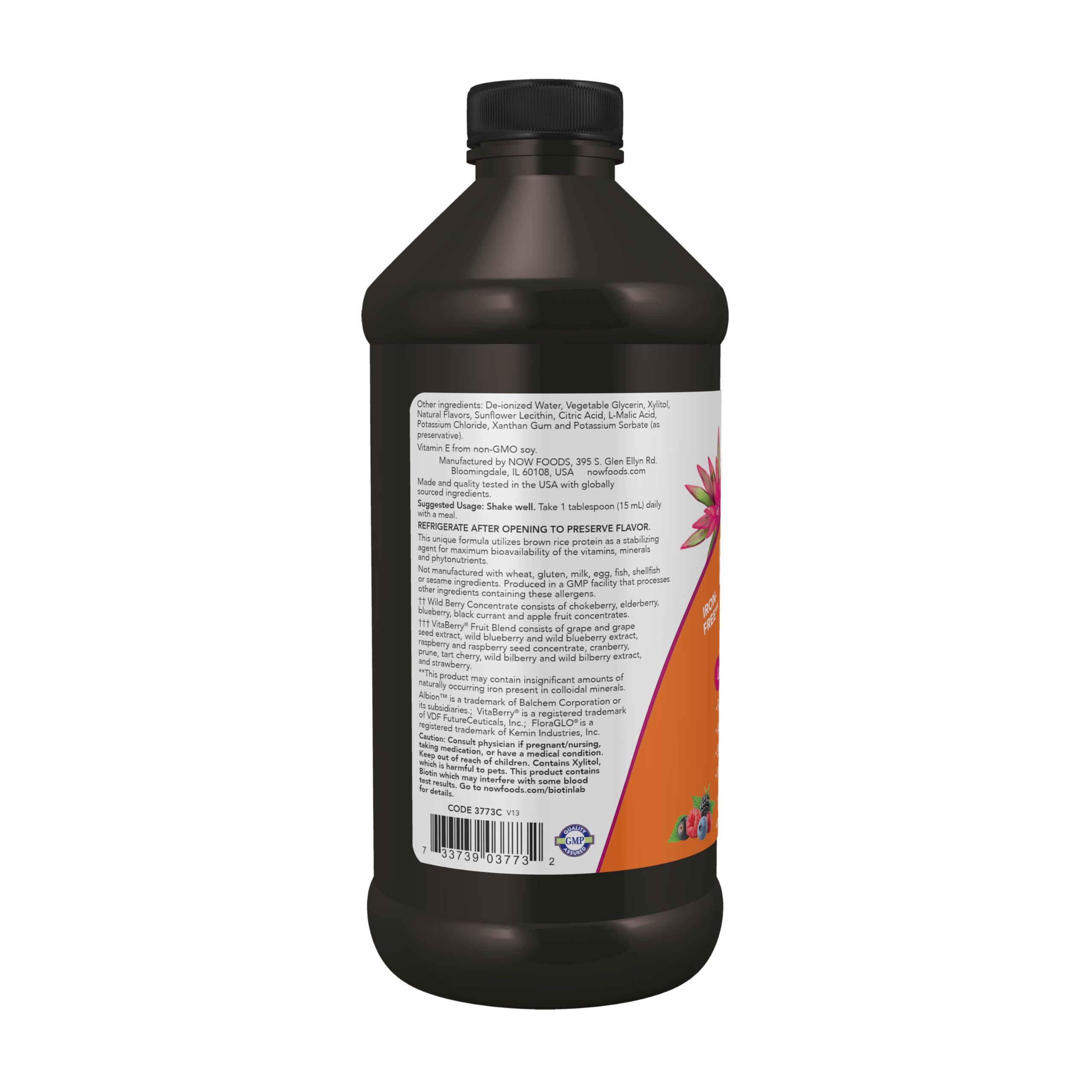 NOW Foods Supplements, Liquid Multi, Fast Absorption, Liquid Vitamin & Mineral, Wild Berry Flavor, 16-Ounce NOW Foods uk supplements