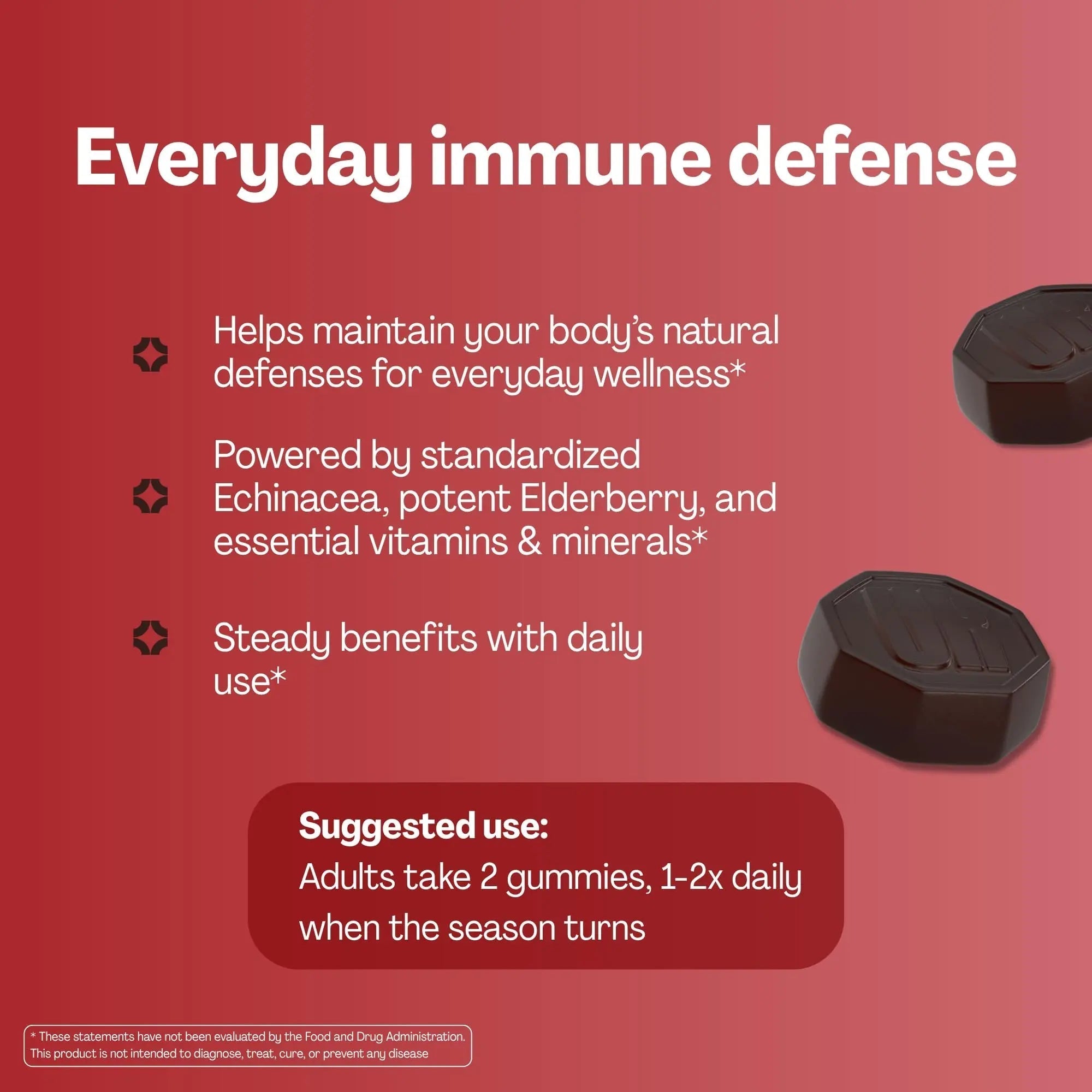 URVI® Immune Support Gummies - Vitamin C, D3 K2, E, Niacin, Zinc & Selenium with Elderberry & Echinacea URVI uk supplements