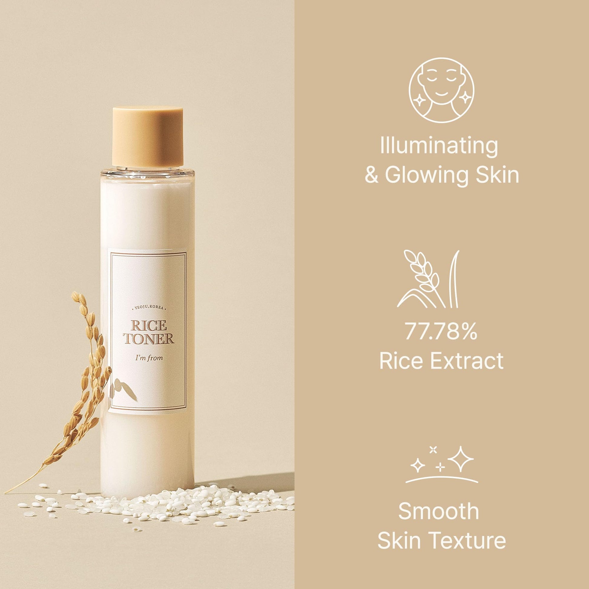 I'm From Rice Toner, 77.78% Rice Extract from Korea, Glow Essence with Niacinamide I'm from uk supplements