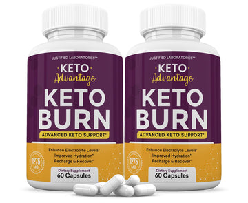 (2 Pack) Keto Advantage Keto Burn Pills 1275MG New & Improved Formula Contains Apple Justified Laboratories uk supplements