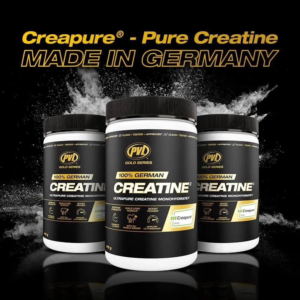 PVL Creapure Creatine – 100% Pure German Creatine Monohydrate Powder-Pharmaceutical Grade Muscle Building Supplement for Strength Training, Pre Workout & Post Workout Protein Support–410g 82 Servings PVL uk supplements