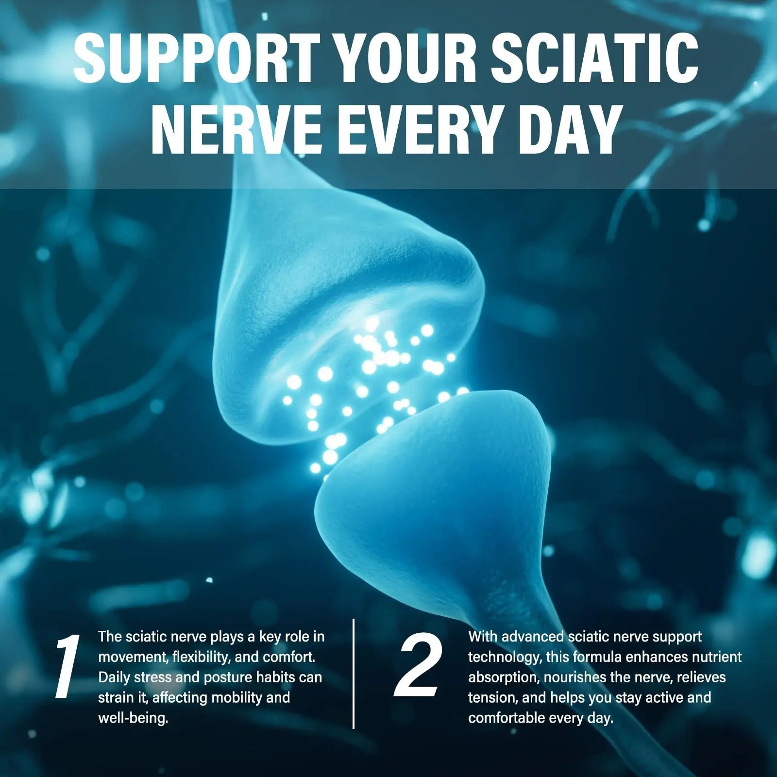 Sciatic Nerve Support Supplement, 120 Capsules Nerve Savior for Neuropathy, Premium Formula with Natural Botanical & Vitamin Complex Vivaherbal uk supplements