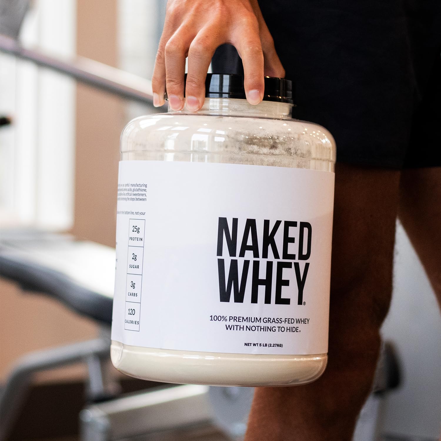 NAKED WHEY 5LB 100% Grass Fed Unflavored Whey Protein Powder - US Farms NAKED uk supplements